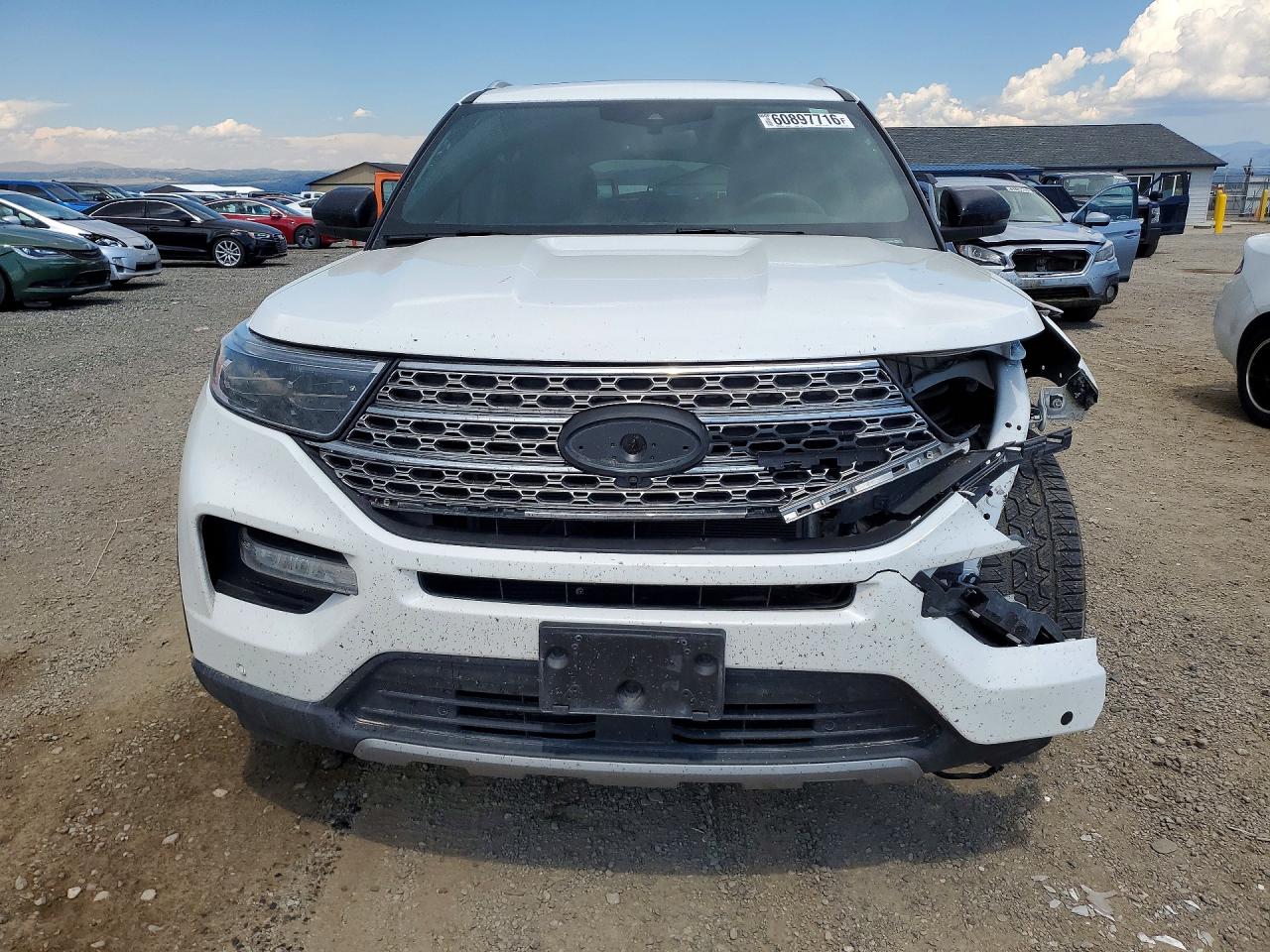 2020 Ford Explorer Limited White vin: 1FMSK8FH2LGA63834
