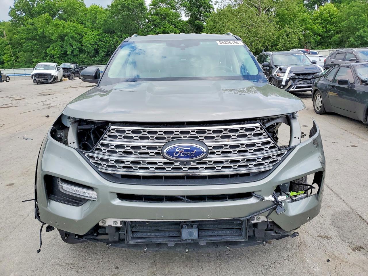 2020 Ford Explorer Limited Green vin: 1FMSK8FH2LGC21752