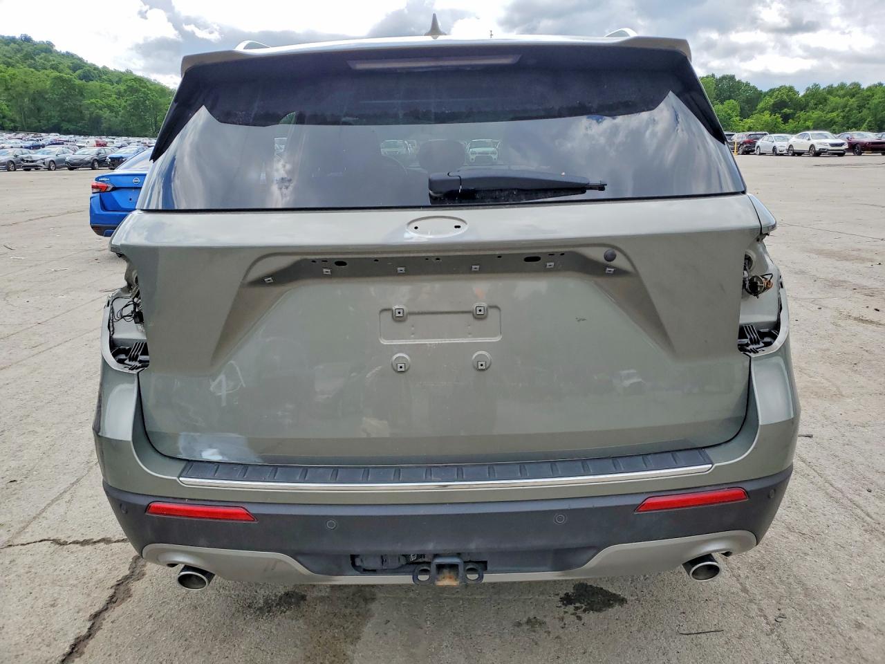 2020 Ford Explorer Limited Green vin: 1FMSK8FH2LGC21752