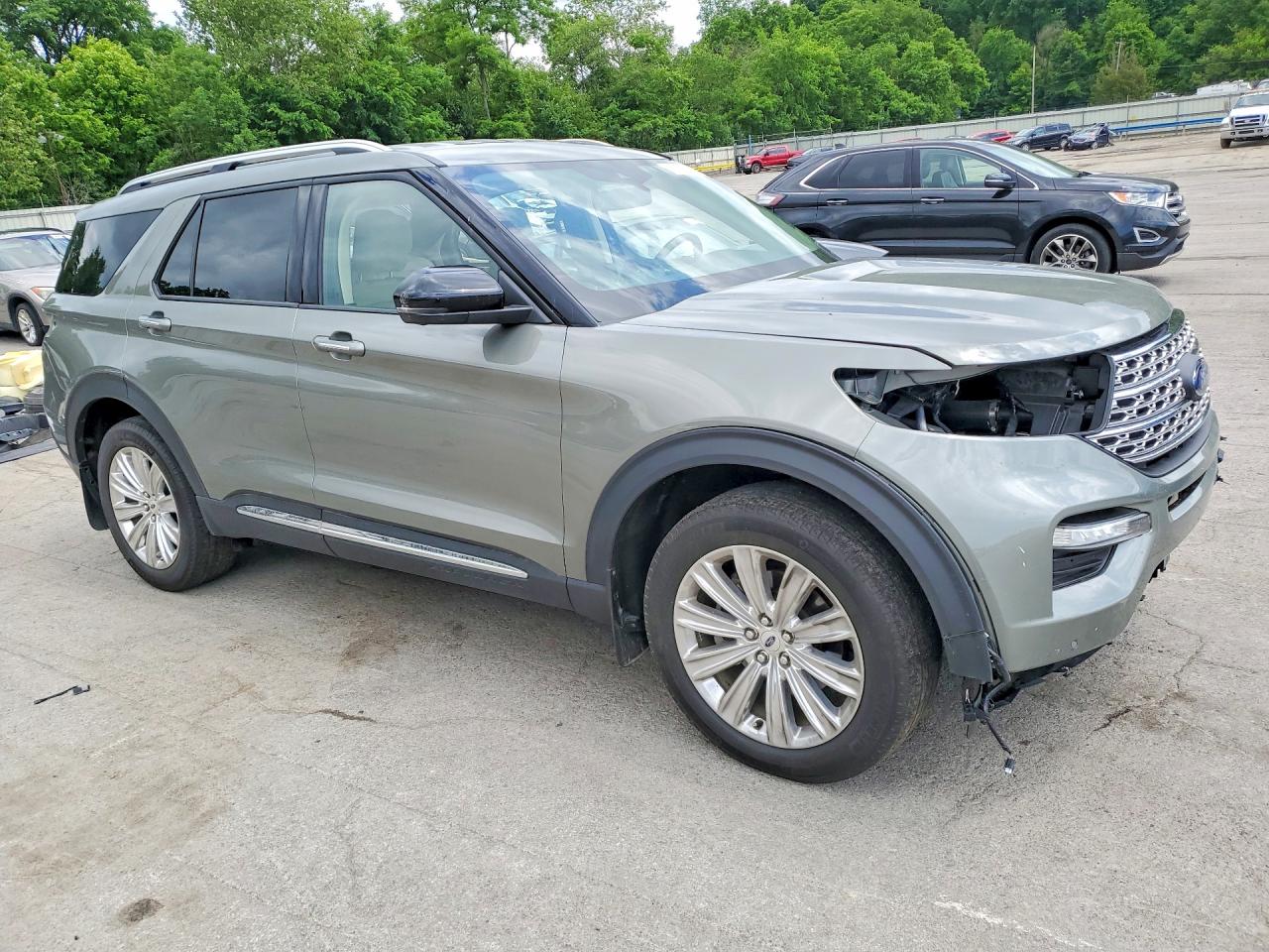 2020 Ford Explorer Limited Green vin: 1FMSK8FH2LGC21752