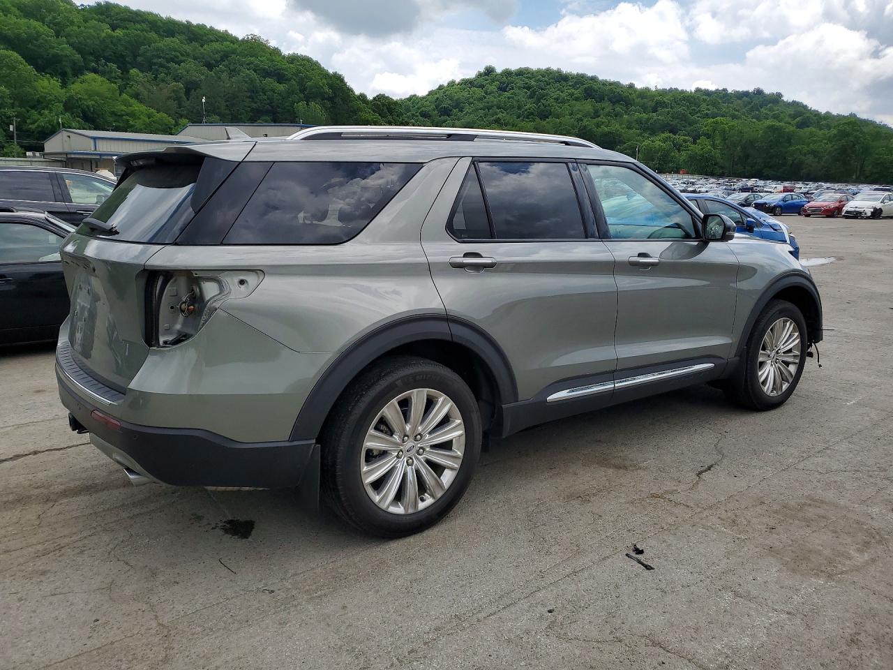 2020 Ford Explorer Limited Green vin: 1FMSK8FH2LGC21752