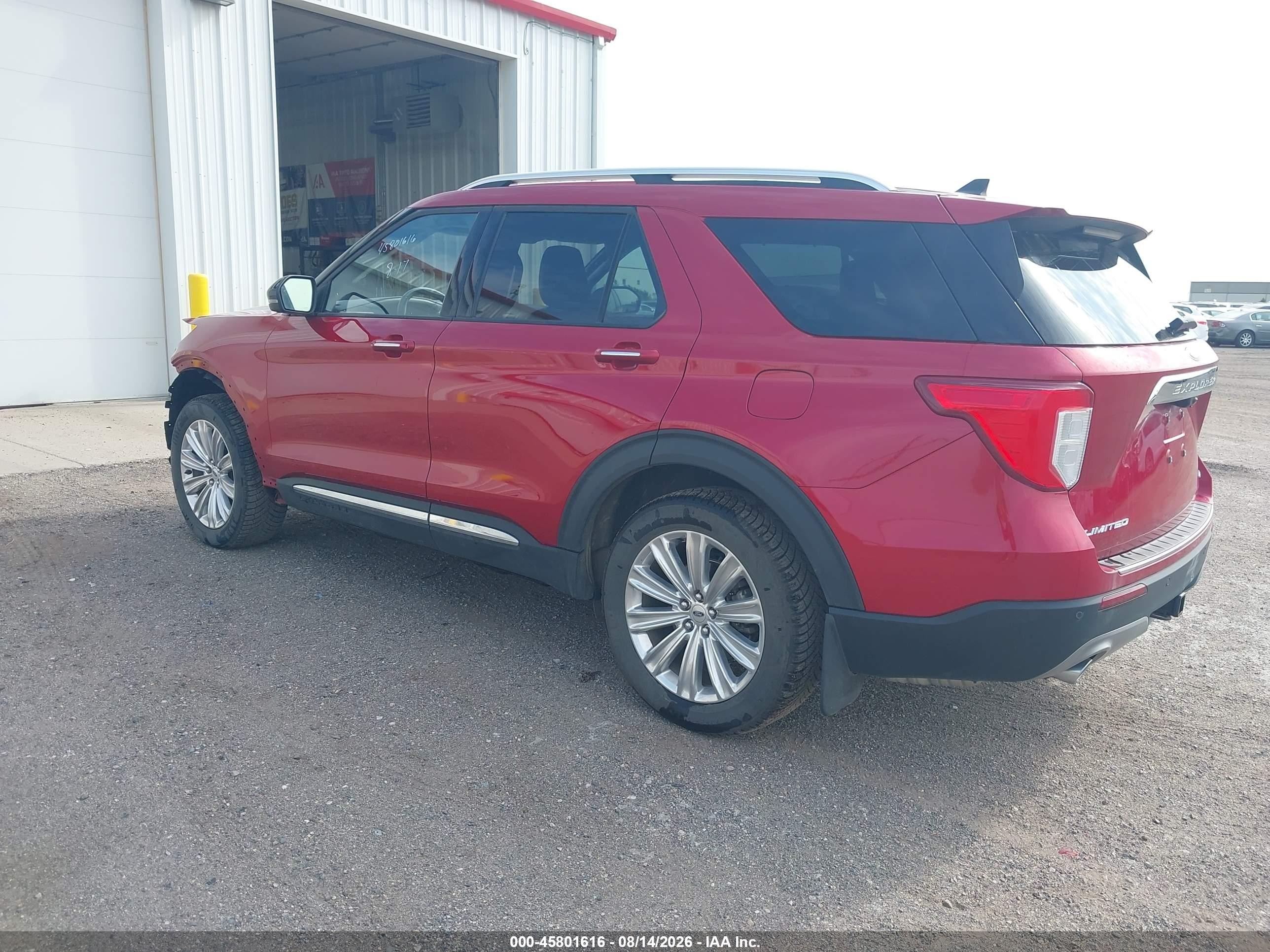 2021 Ford Explorer Limited Red vin: 1FMSK8FH3MGC48508