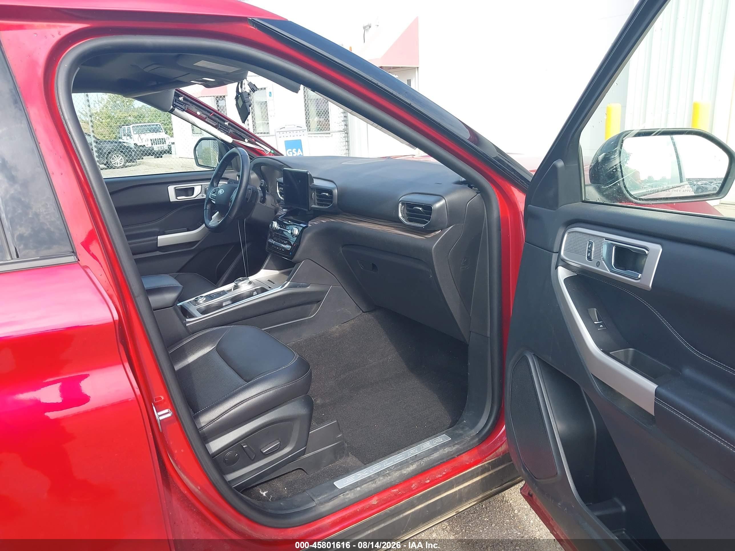 2021 Ford Explorer Limited Red vin: 1FMSK8FH3MGC48508