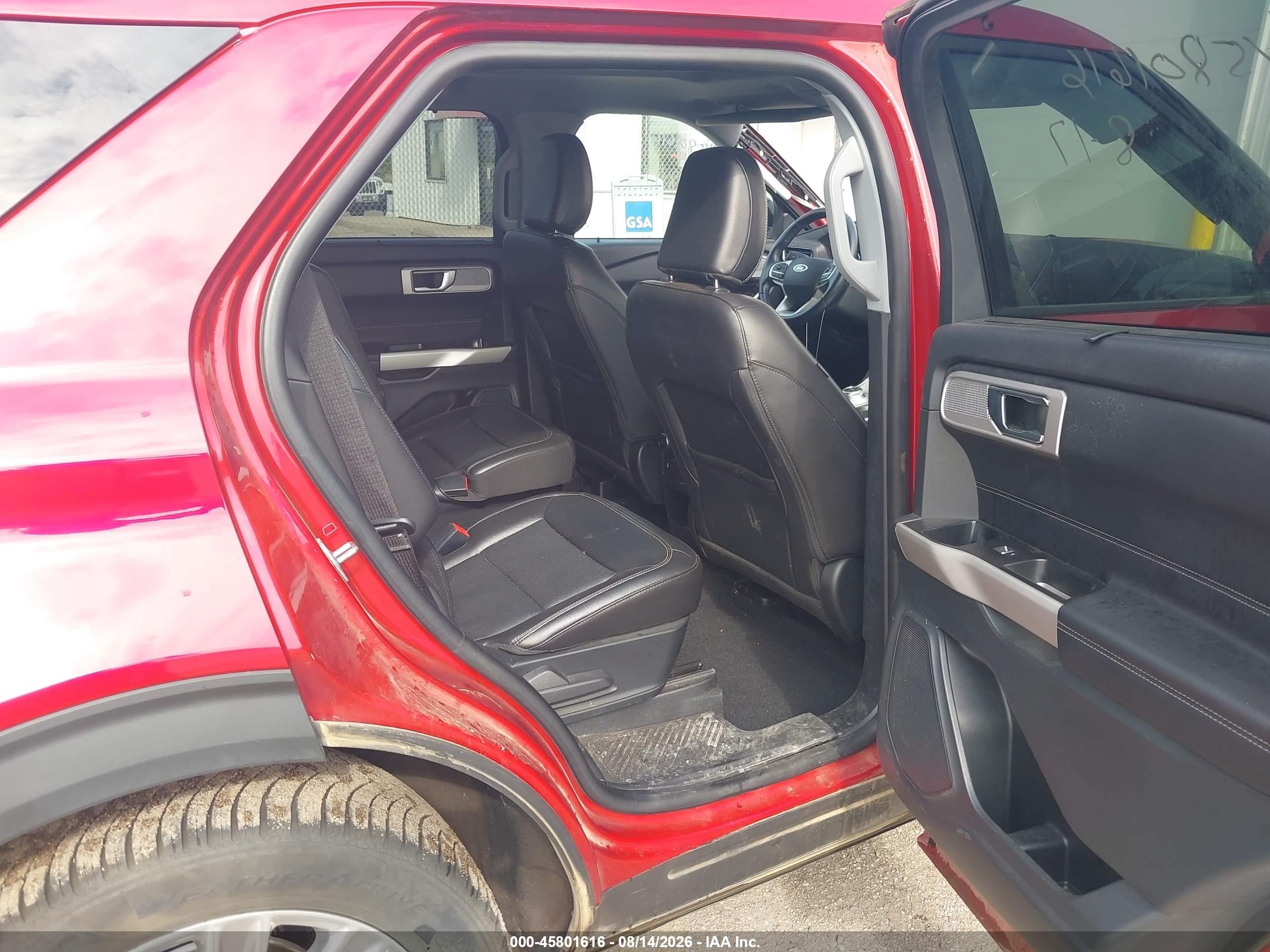 2021 Ford Explorer Limited Red vin: 1FMSK8FH3MGC48508