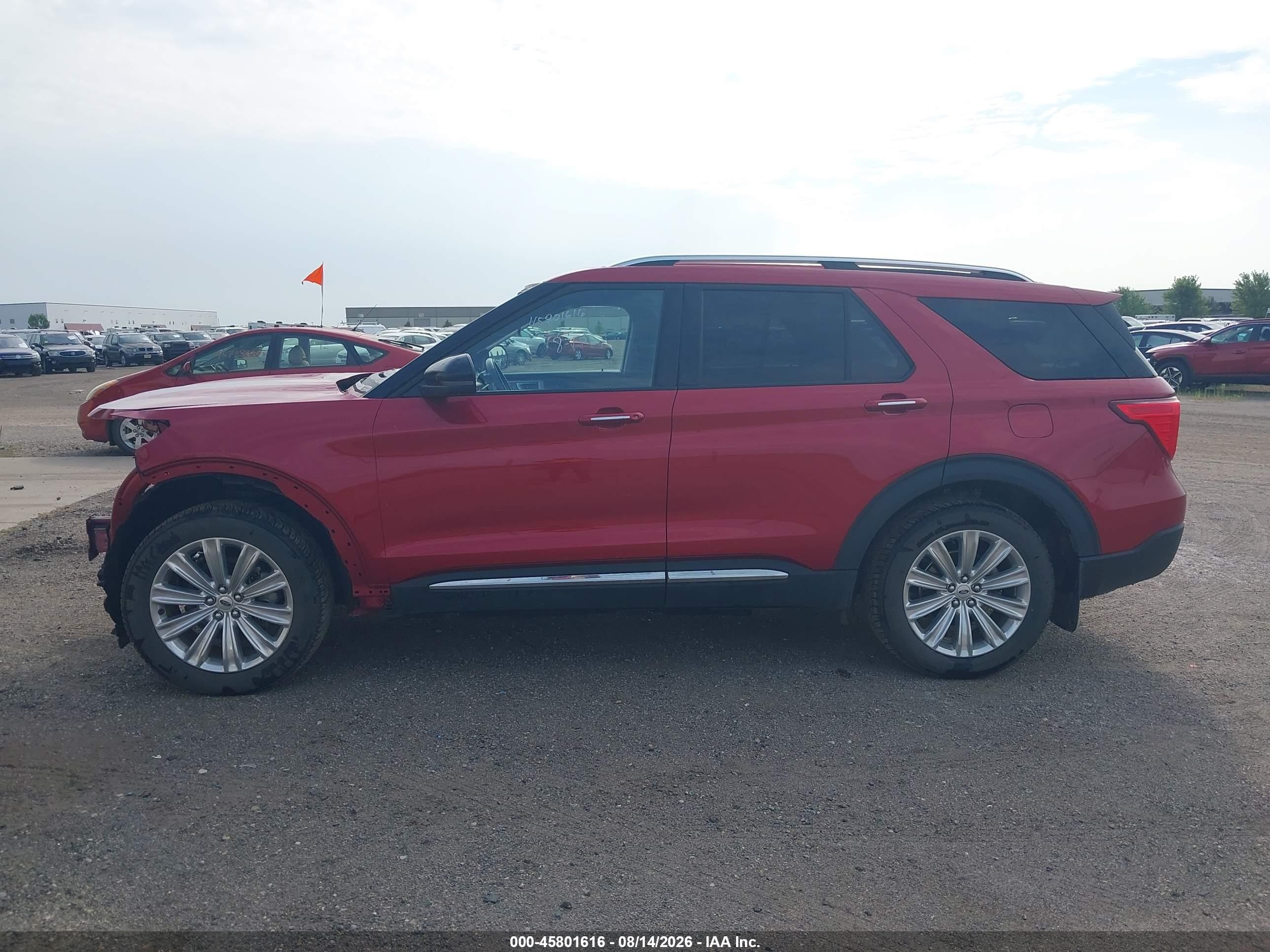 2021 Ford Explorer Limited Red vin: 1FMSK8FH3MGC48508