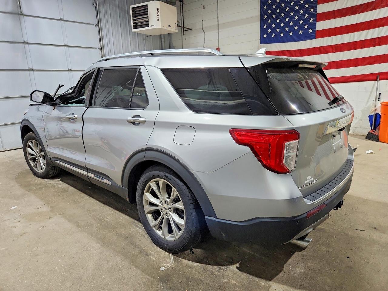 2020 Ford Explorer Limited Silver vin: 1FMSK8FH5LGC84635