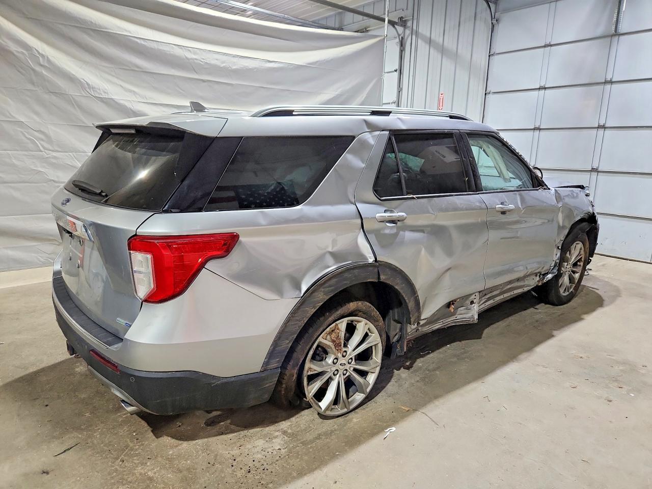 2020 Ford Explorer Limited Silver vin: 1FMSK8FH5LGC84635