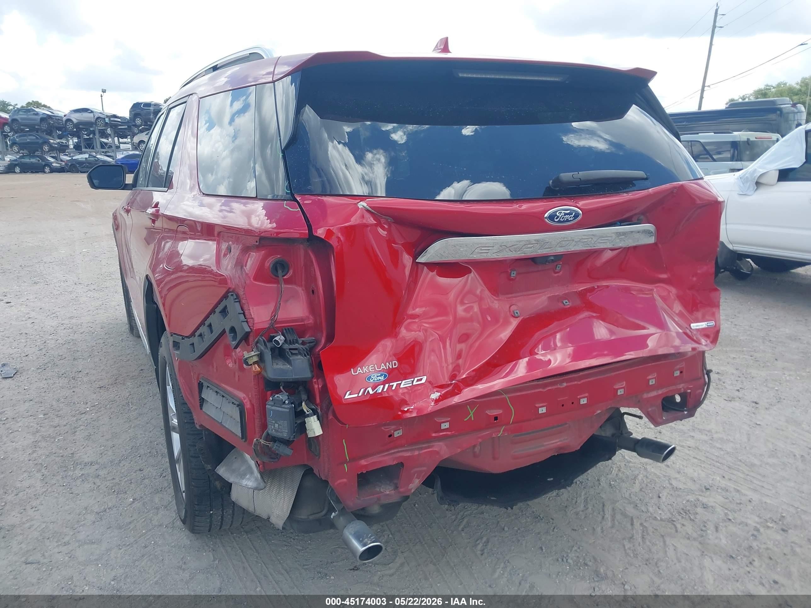 2020 Ford Explorer Limited Красный vin: 1FMSK8FH7LGB59734
