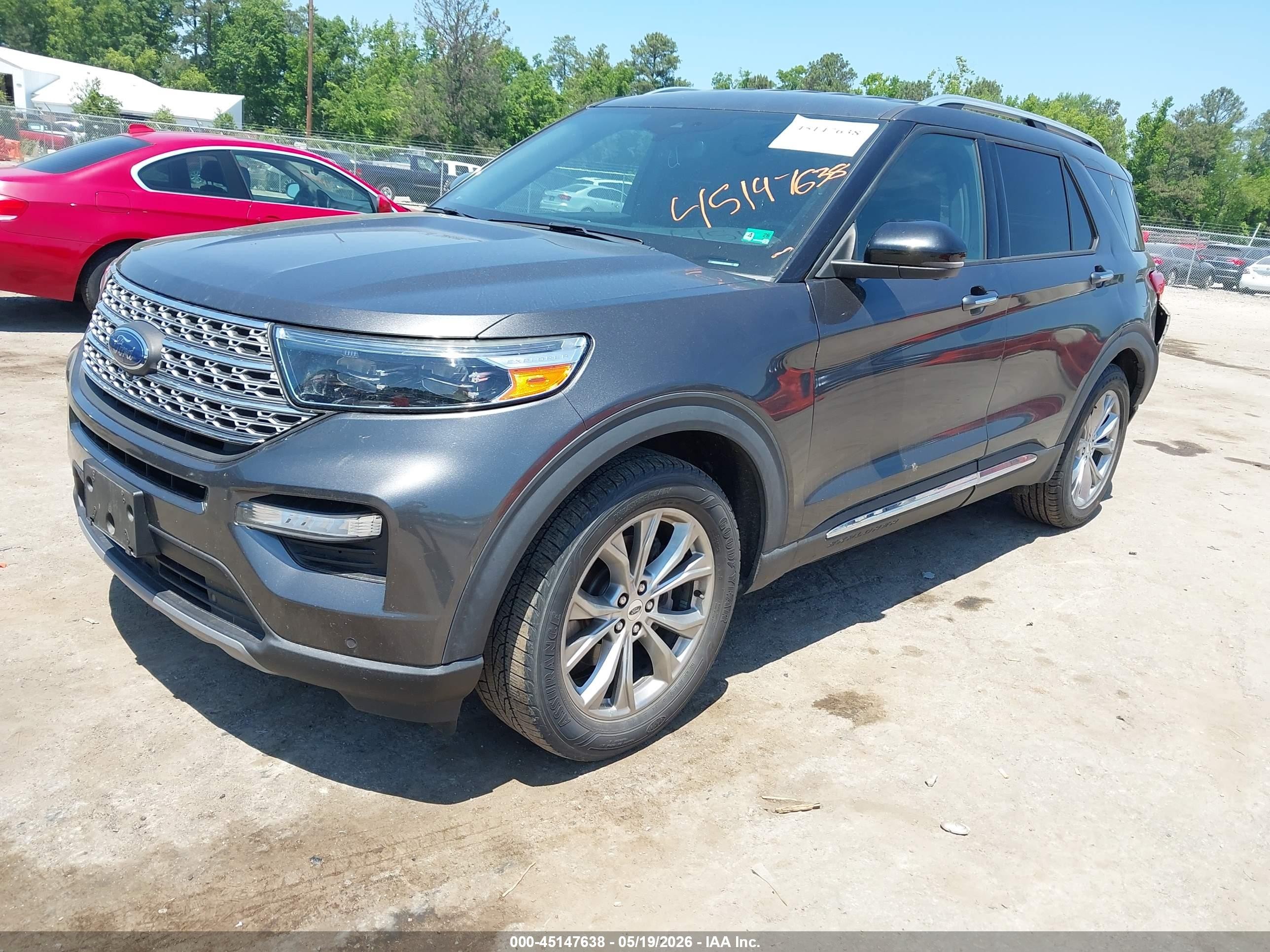 2020 Ford Explorer Limited Серый vin: 1FMSK8FH7LGB83368