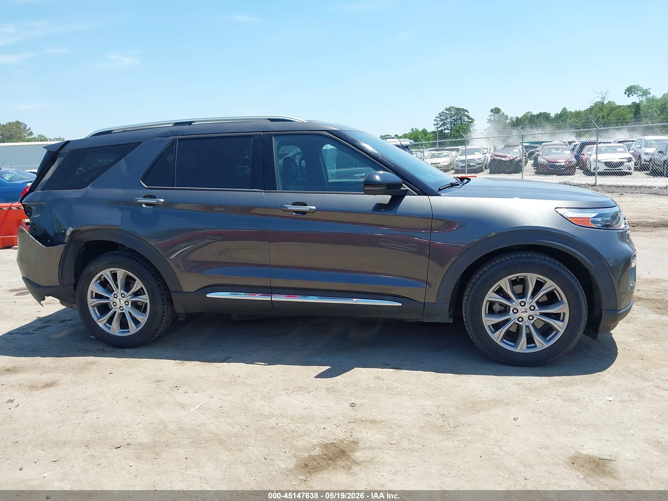 2020 Ford Explorer Limited Серый vin: 1FMSK8FH7LGB83368