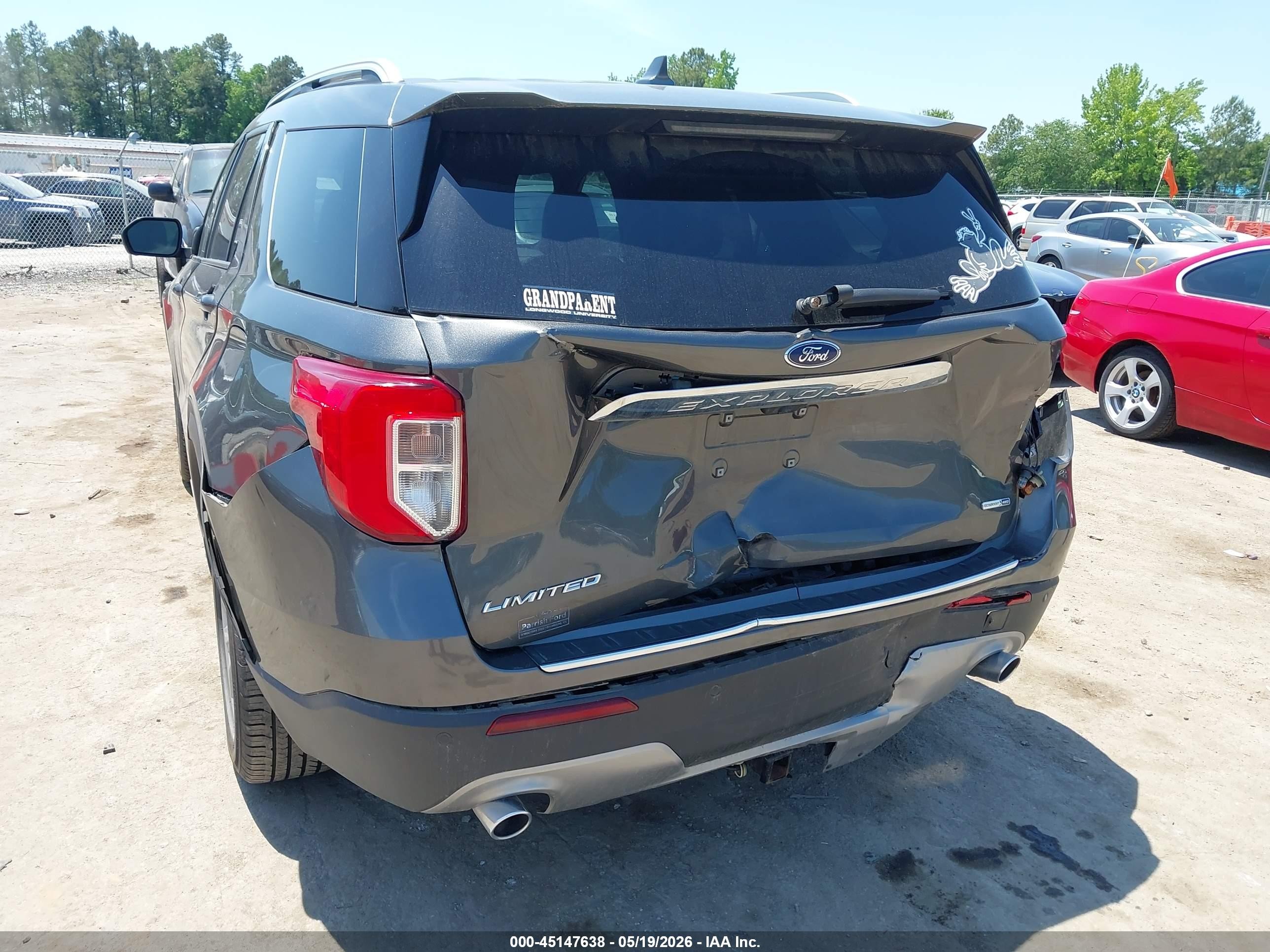 2020 Ford Explorer Limited Серый vin: 1FMSK8FH7LGB83368