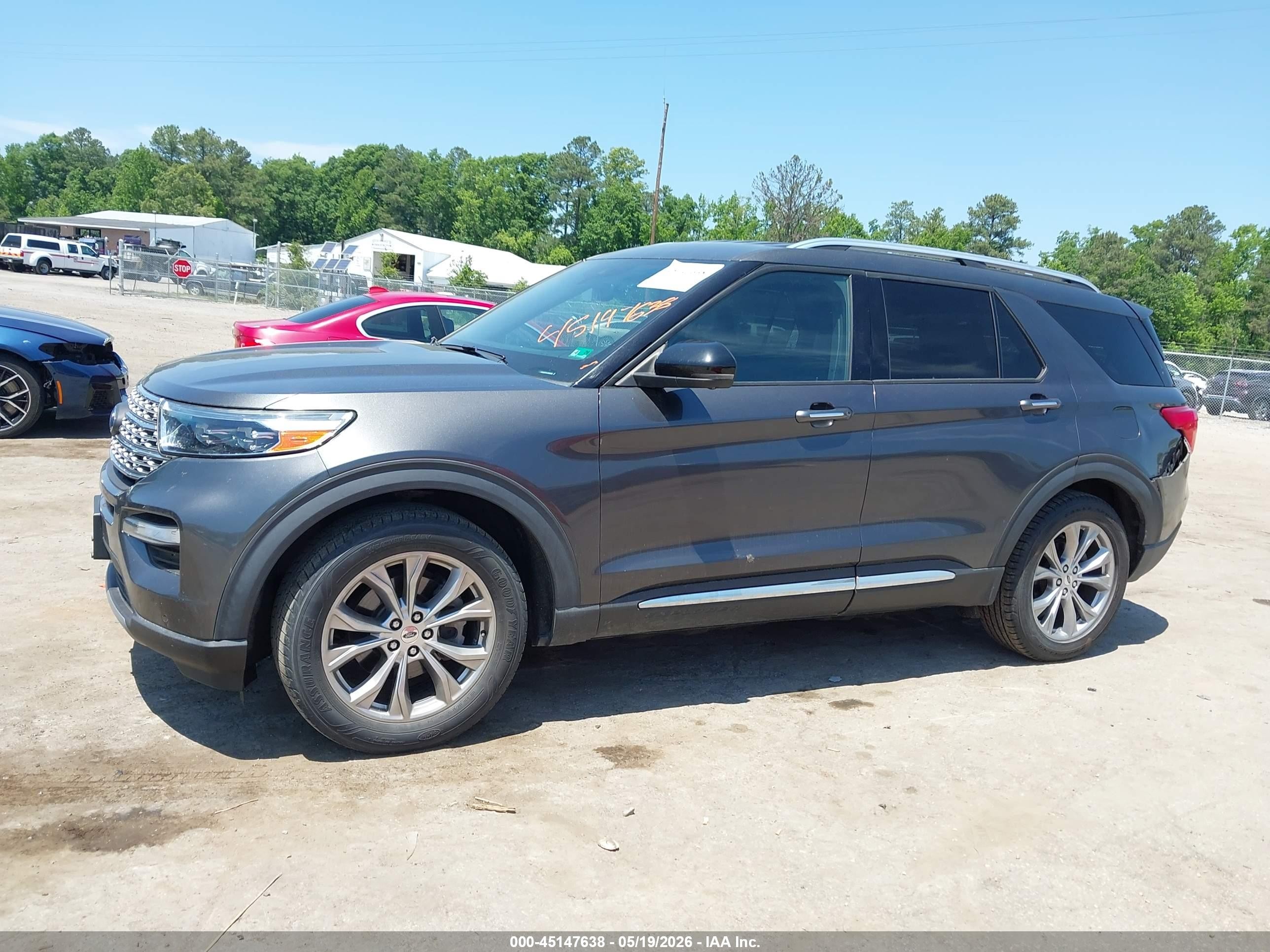 2020 Ford Explorer Limited Серый vin: 1FMSK8FH7LGB83368