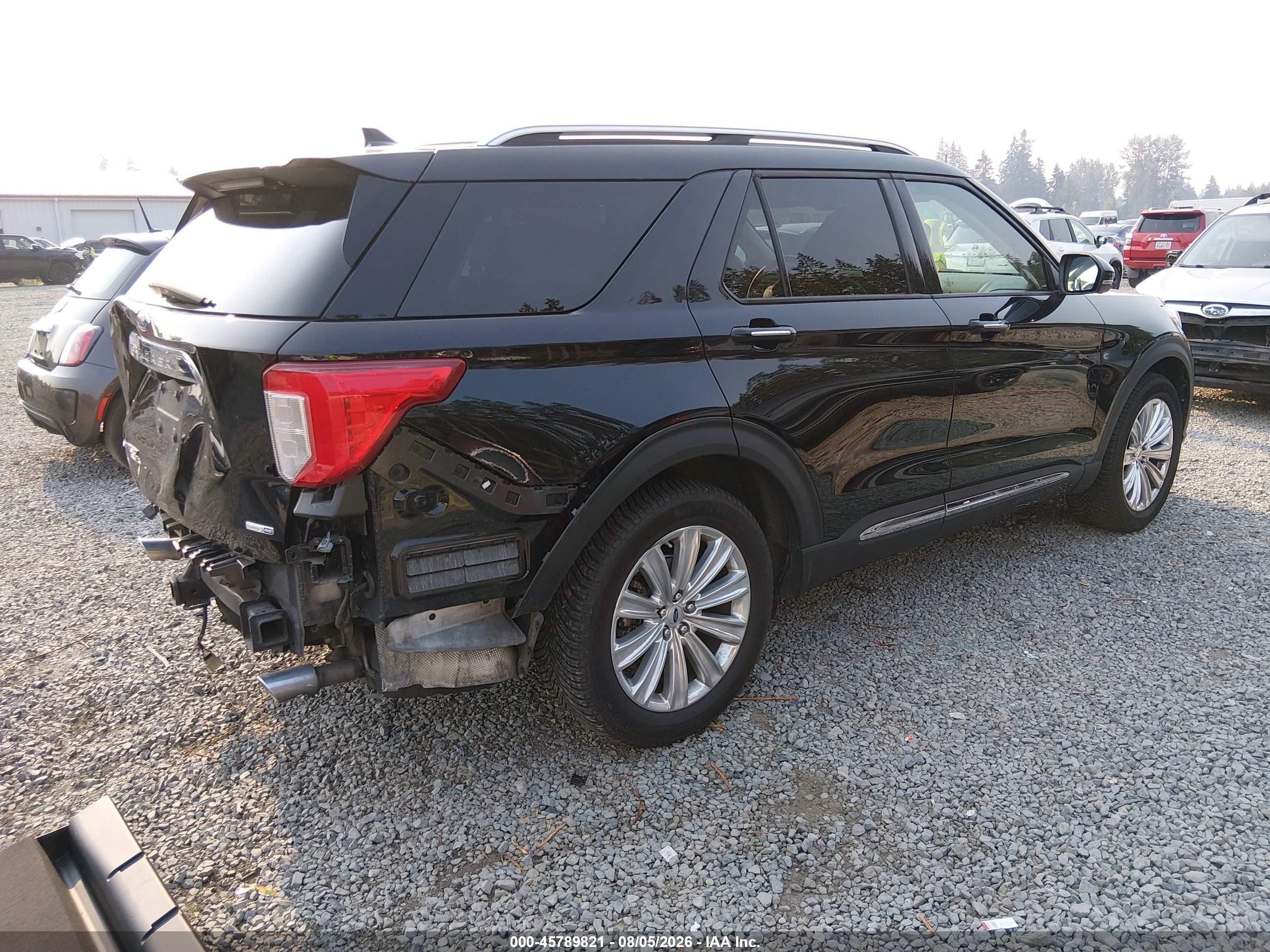 2020 Ford Explorer Limited Black vin: 1FMSK8FH8LGA45192