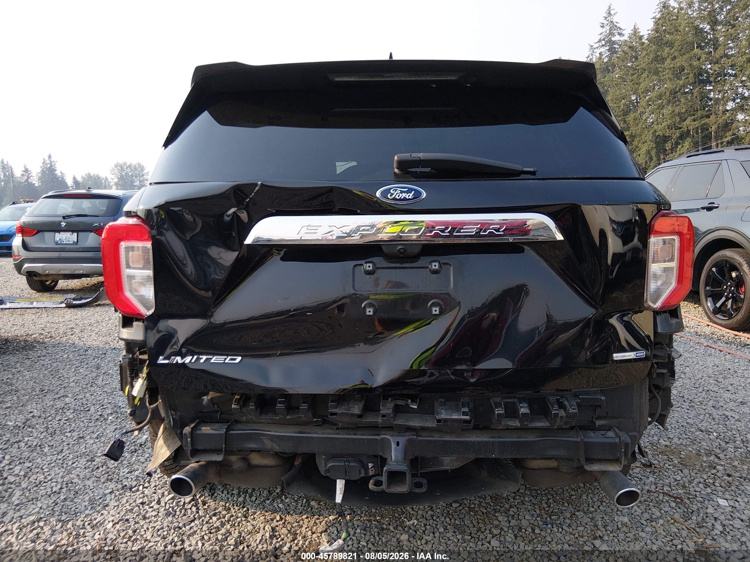 2020 Ford Explorer Limited Black vin: 1FMSK8FH8LGA45192