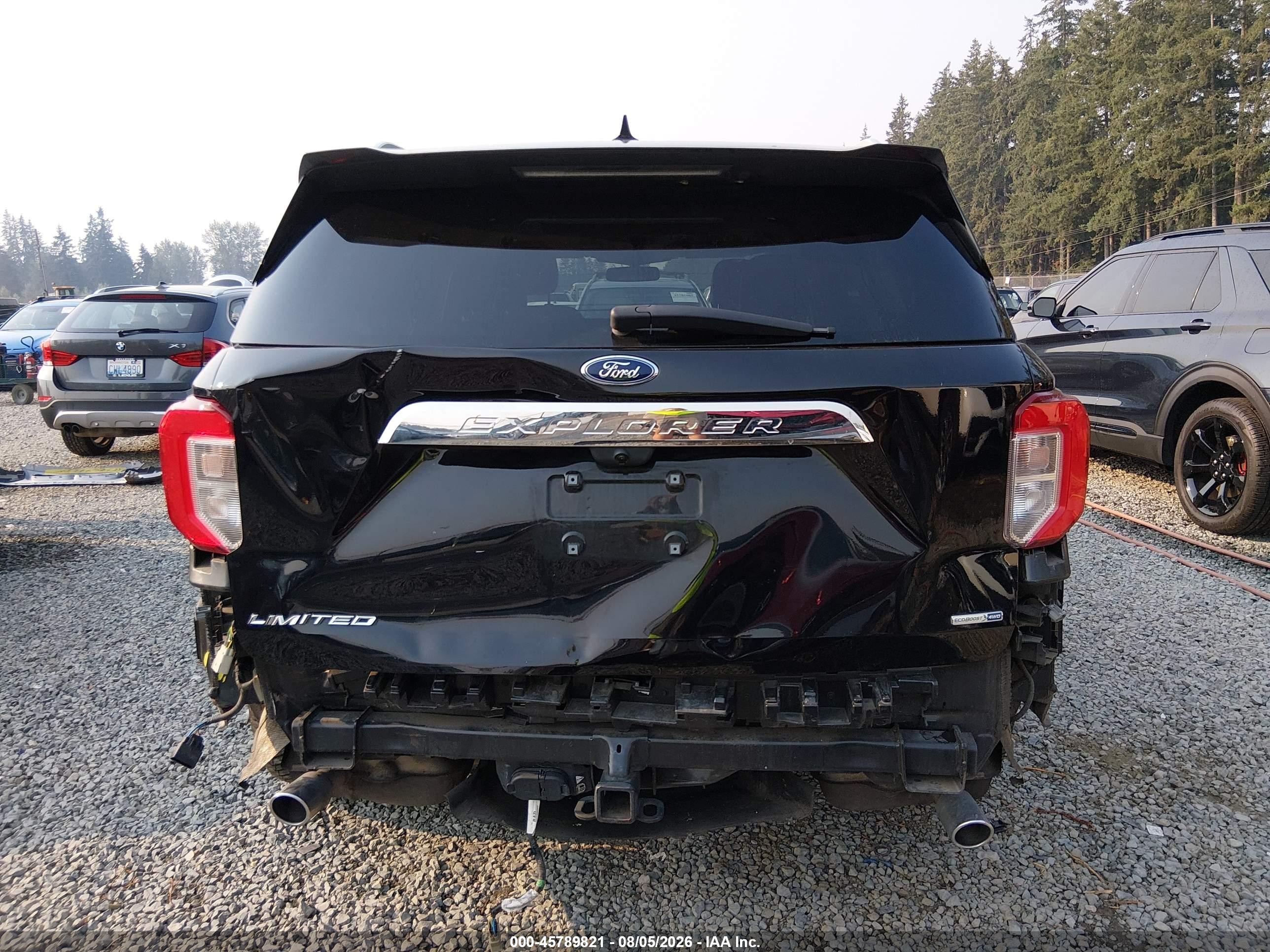 2020 Ford Explorer Limited Black vin: 1FMSK8FH8LGA45192