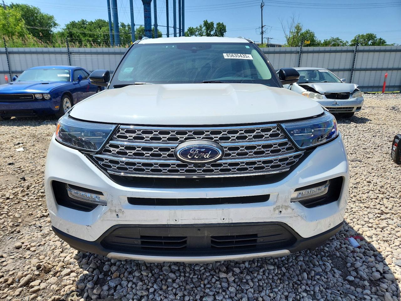 2021 Ford Explorer Limited White vin: 1FMSK8FH9MGA79448