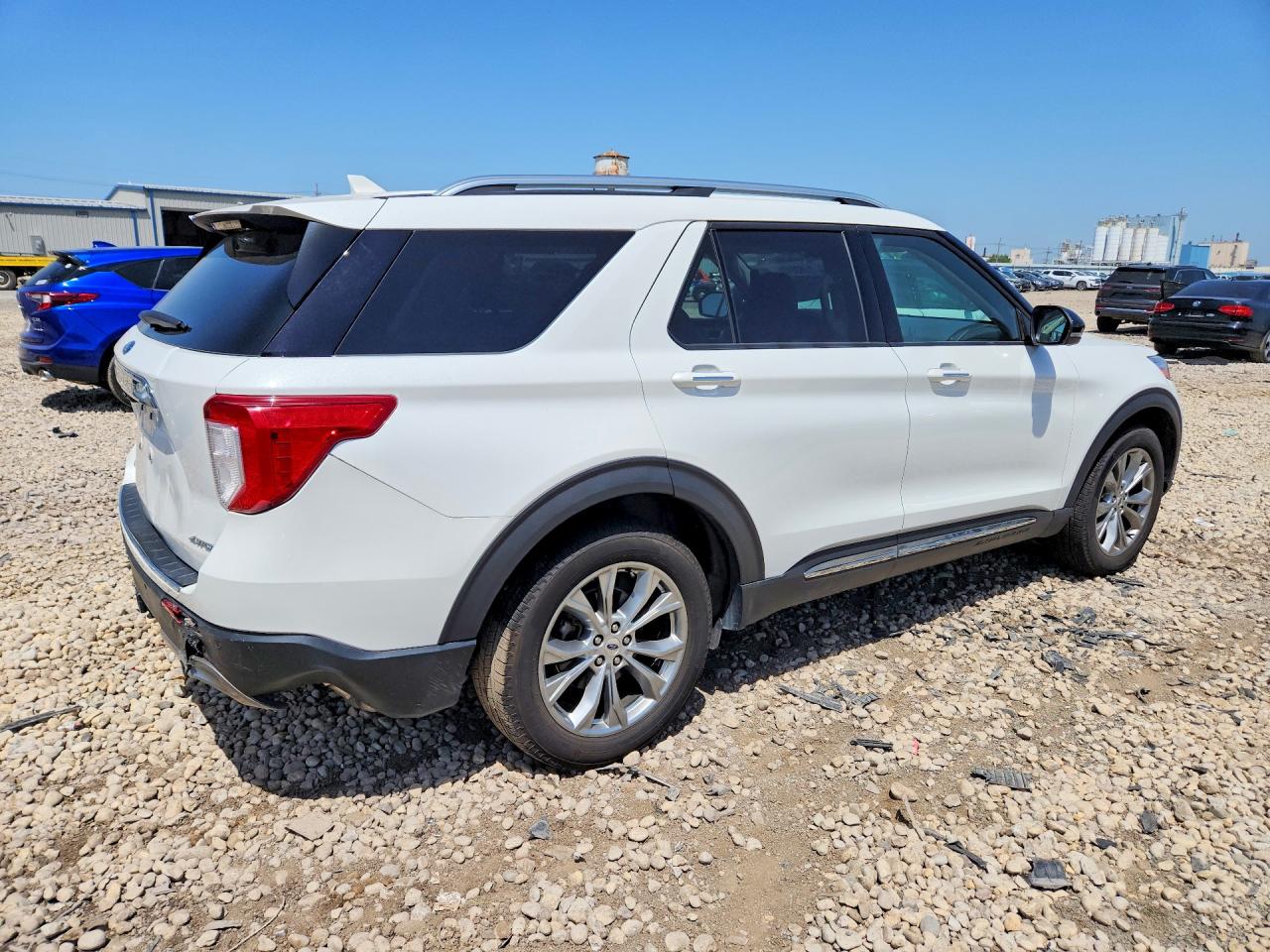 2021 Ford Explorer Limited White vin: 1FMSK8FH9MGA79448