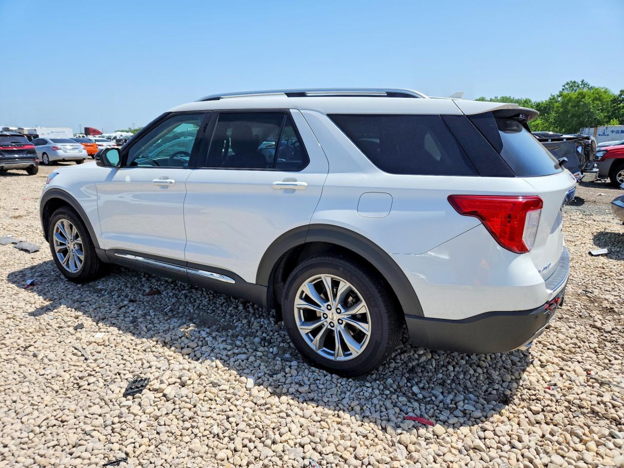2021 Ford Explorer Limited White vin: 1FMSK8FH9MGA79448