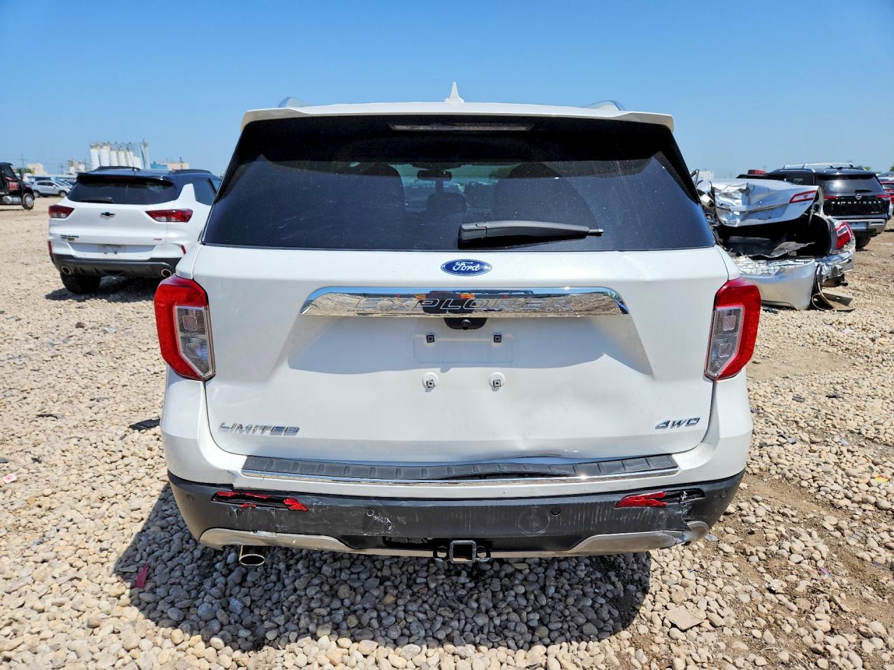 2021 Ford Explorer Limited White vin: 1FMSK8FH9MGA79448