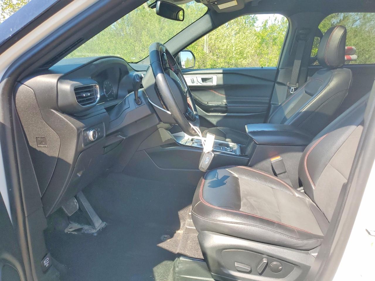 2022 Ford Explorer St-line White vin: 1FMSK8KH1NGA18778