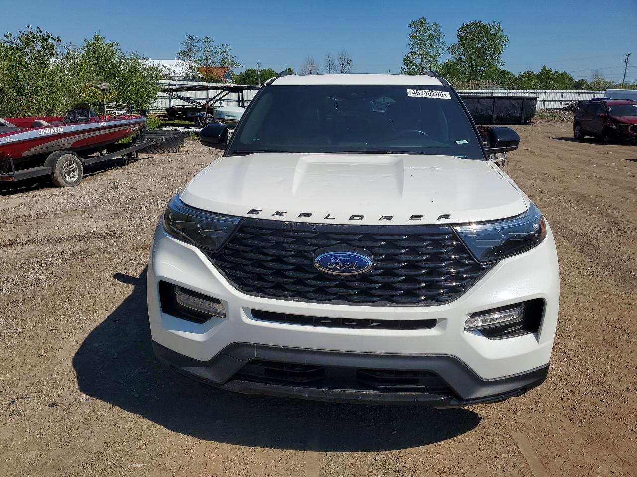 2022 Ford Explorer St-line White vin: 1FMSK8KH1NGA18778