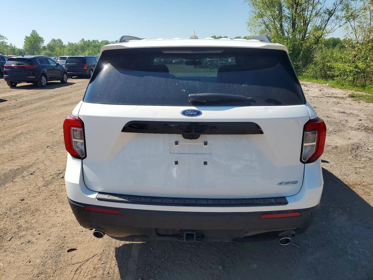 2022 Ford Explorer St-line White vin: 1FMSK8KH1NGA18778