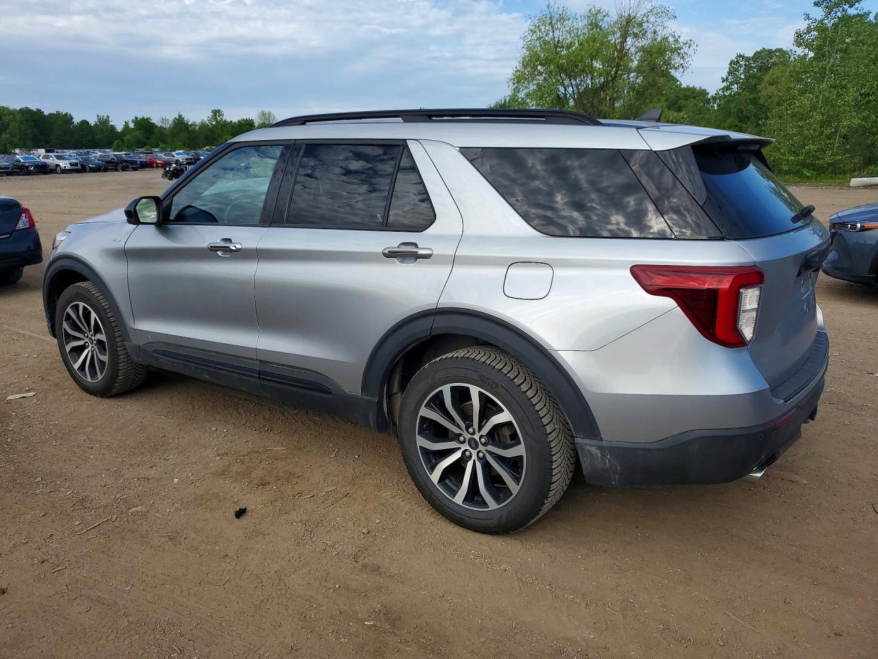 2022 Ford Explorer St-line Silver vin: 1FMSK8KH9NGC44809