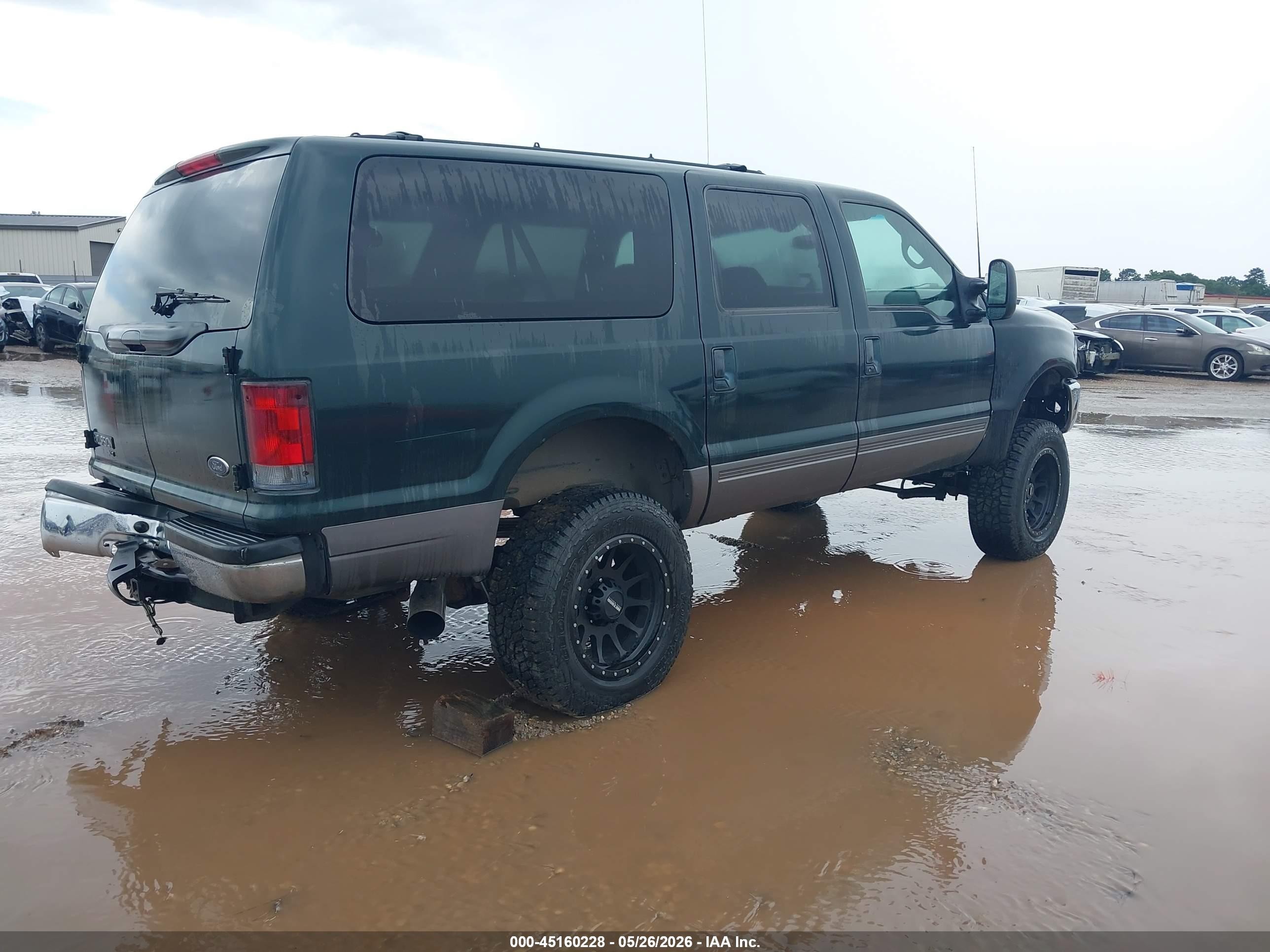 2002 Ford Excursion Xlt Зеленый vin: 1FMSU41F62EB66502