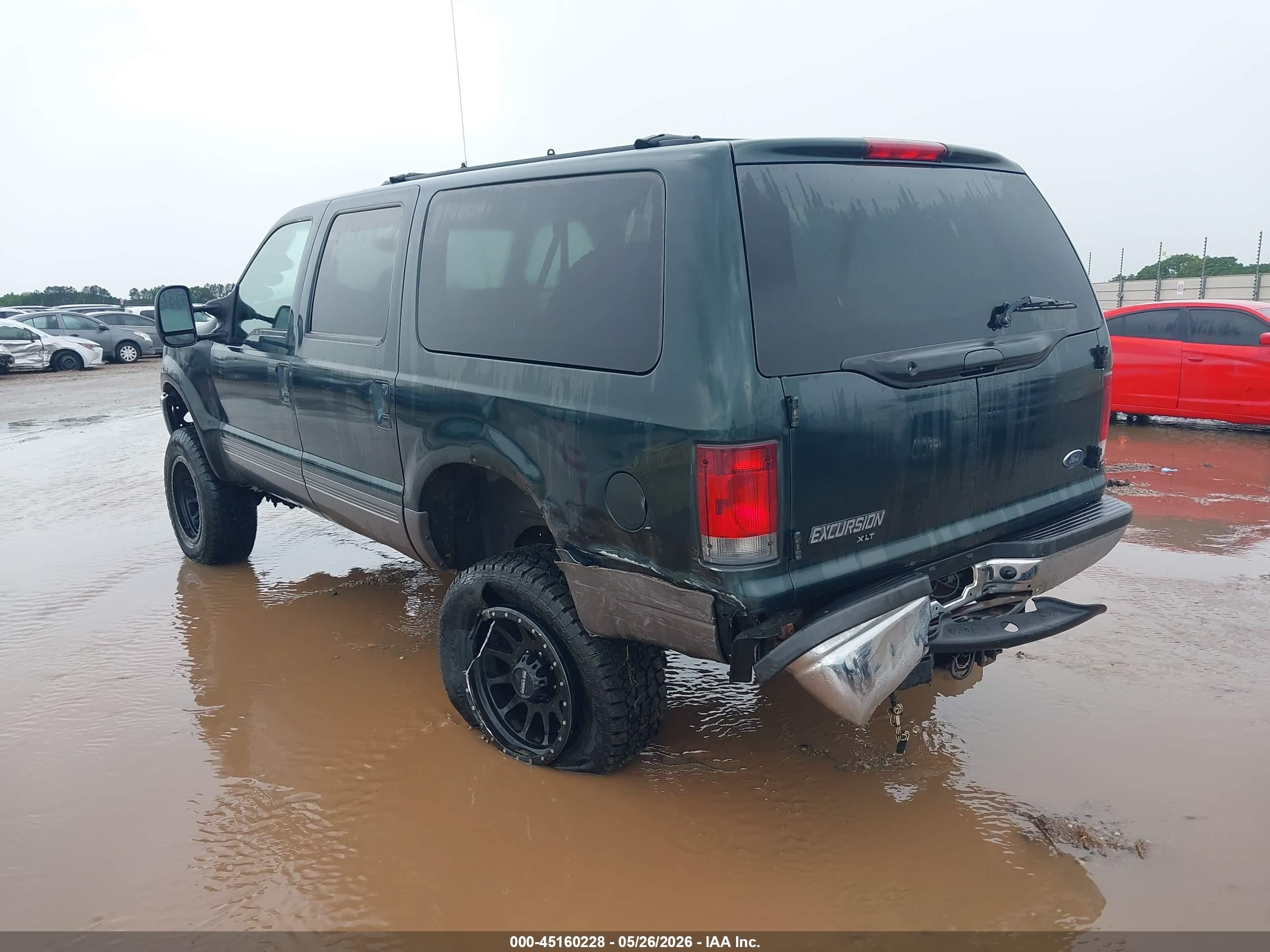 2002 Ford Excursion Xlt Зеленый vin: 1FMSU41F62EB66502