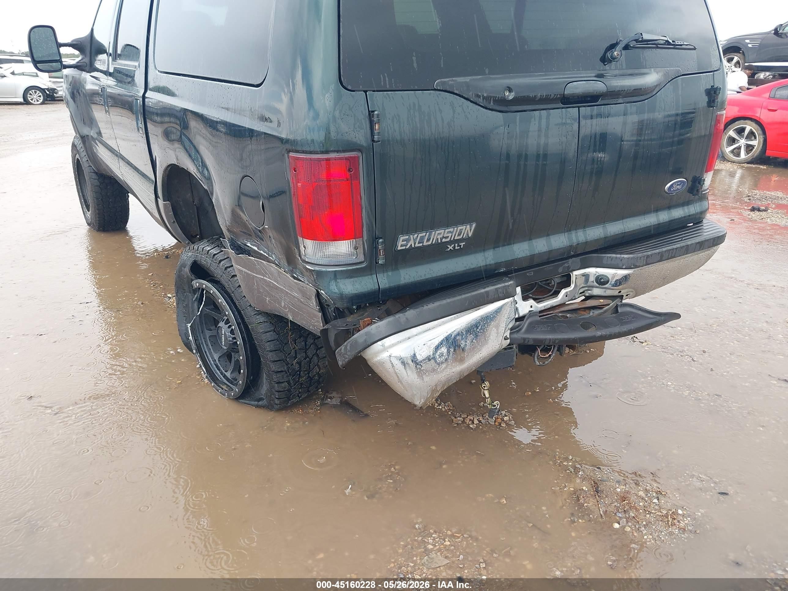 2002 Ford Excursion Xlt Зеленый vin: 1FMSU41F62EB66502