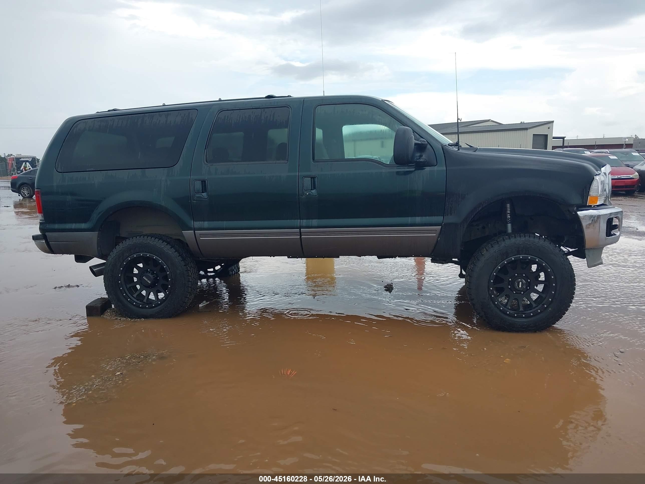 2002 Ford Excursion Xlt Зеленый vin: 1FMSU41F62EB66502