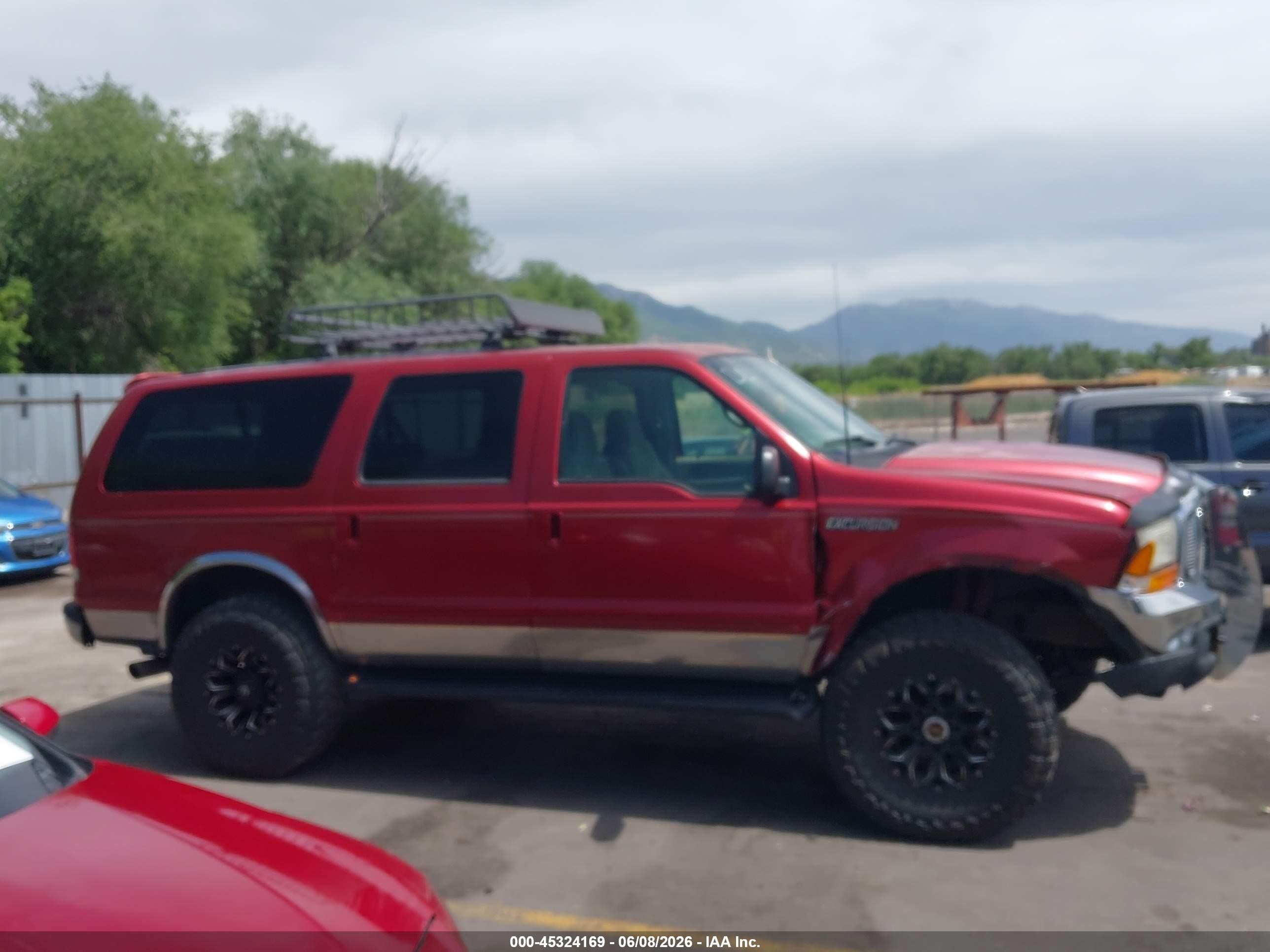 2000 Ford Excursion Xlt Красный vin: 1FMSU41F8YED60019