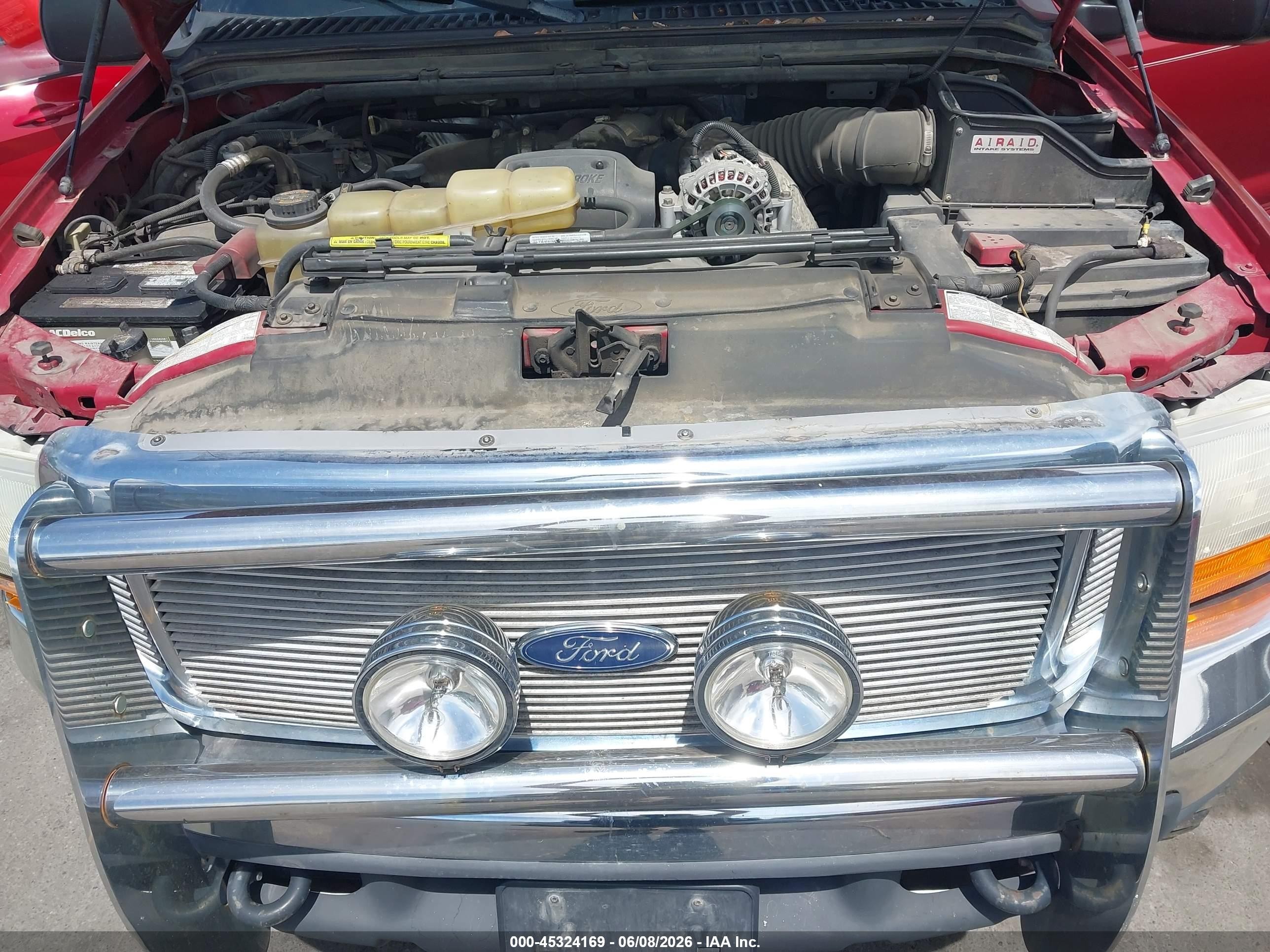 2000 Ford Excursion Xlt Красный vin: 1FMSU41F8YED60019