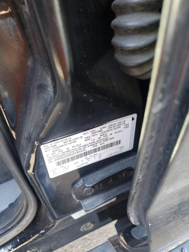 2004 Ford Excursion Xlt Black vin: 1FMSU41P84EC84434