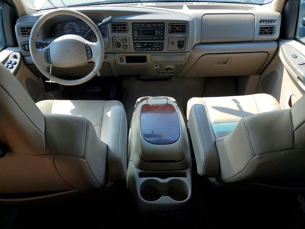 2002 Ford Excursion Limited Tan vin: 1FMSU43F02EA77747
