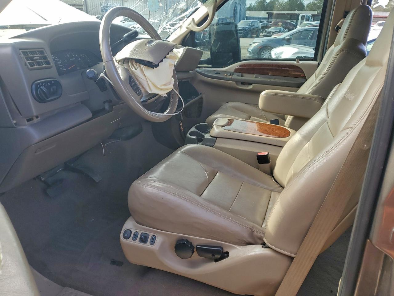 2002 Ford Excursion Limited Tan vin: 1FMSU43F22ED01391