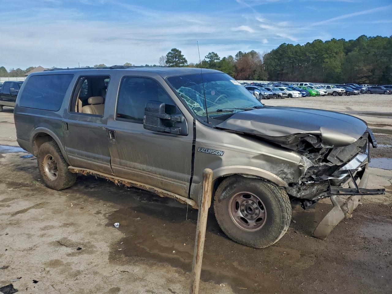 2002 Ford Excursion Limited Tan vin: 1FMSU43F22ED01391