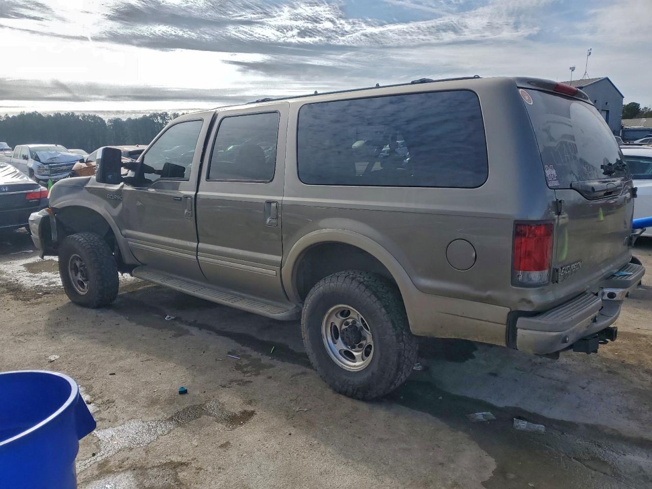 2002 Ford Excursion Limited Tan vin: 1FMSU43F22ED01391