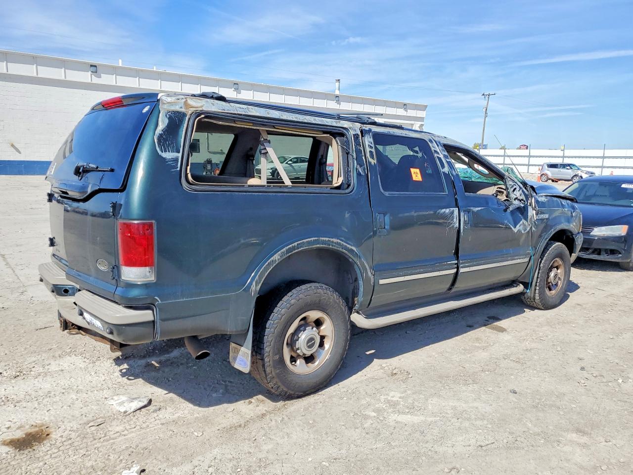 2003 Ford Excursion Limited Green vin: 1FMSU43F23EA15865