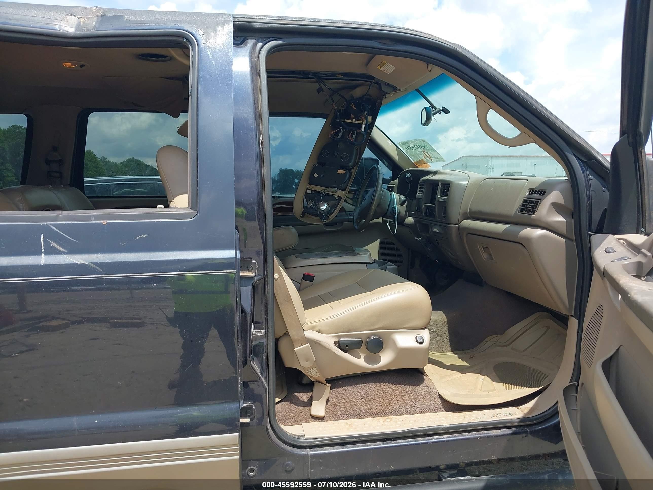 2001 Ford Excursion Limited Black vin: 1FMSU43F31EA48953