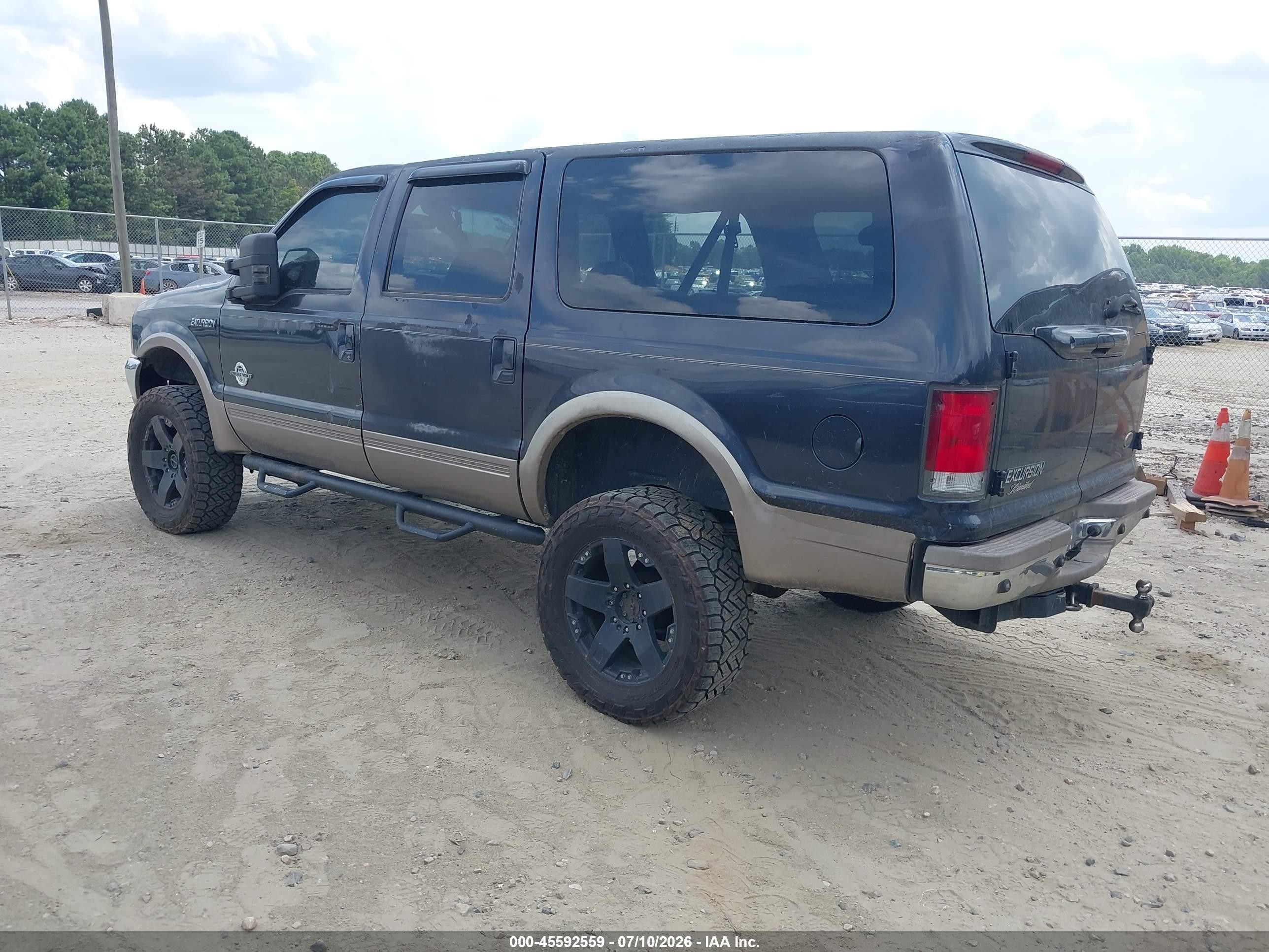 2001 Ford Excursion Limited Black vin: 1FMSU43F31EA48953