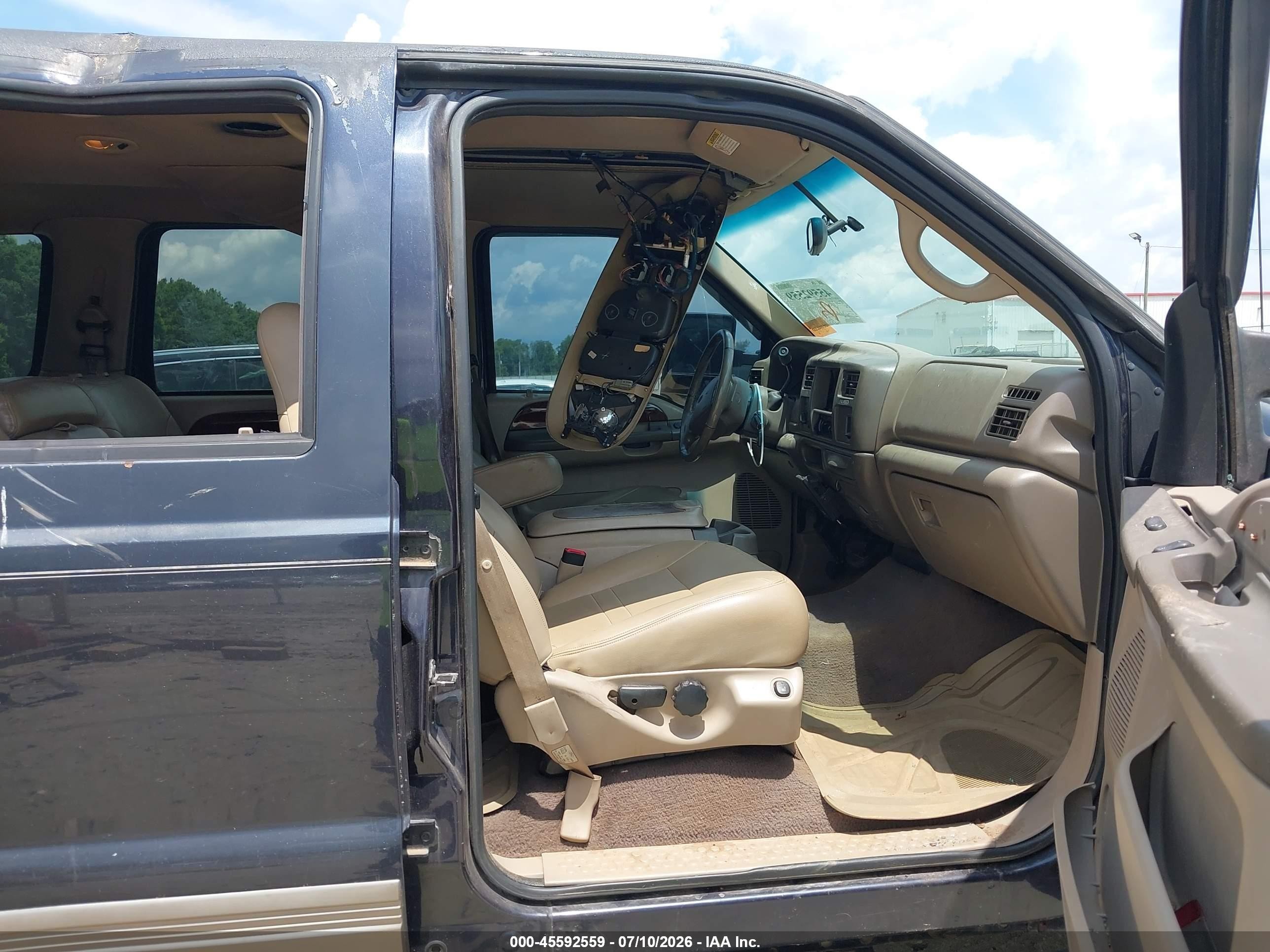 2001 Ford Excursion Limited Black vin: 1FMSU43F31EA48953