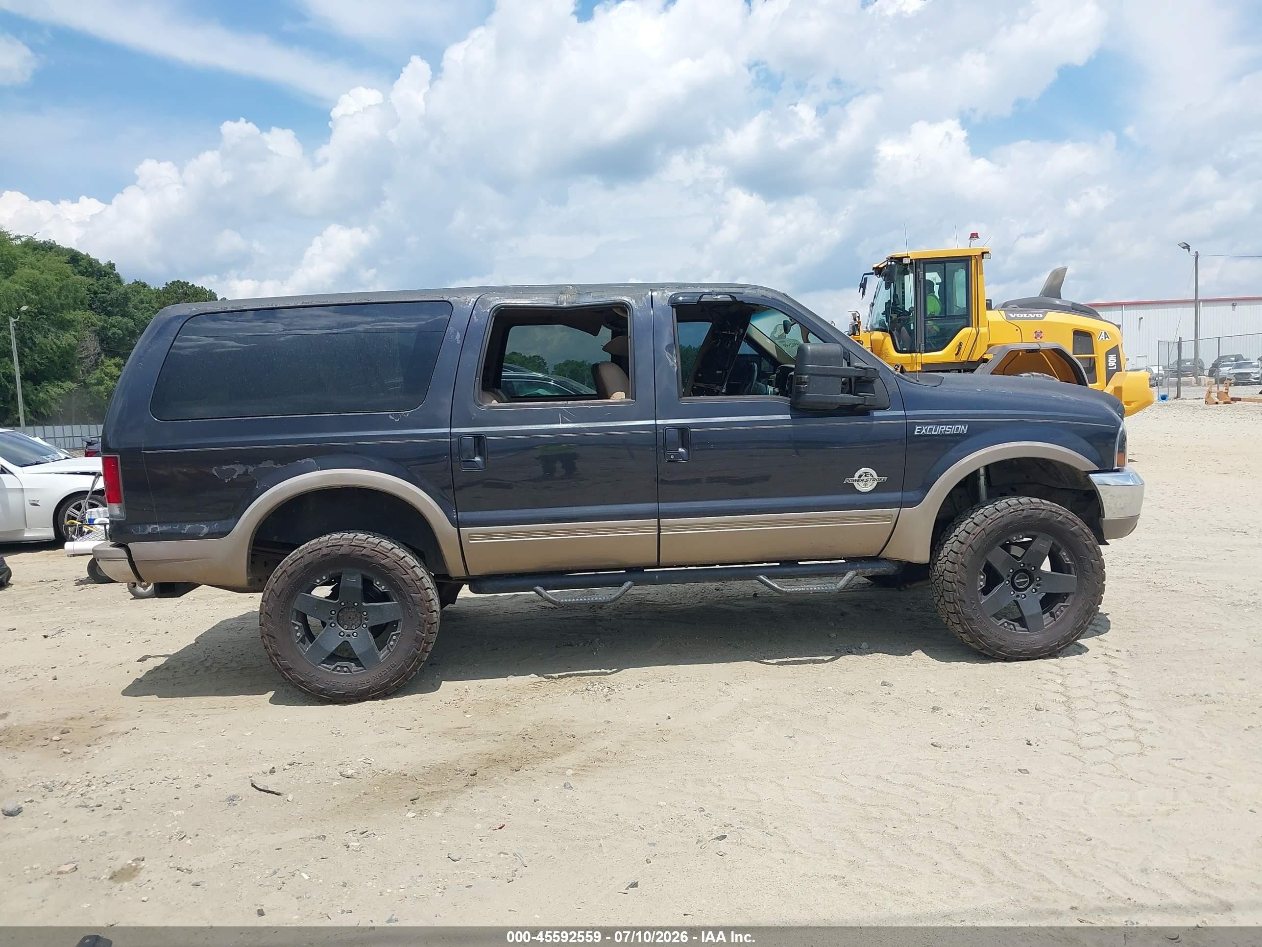 2001 Ford Excursion Limited Black vin: 1FMSU43F31EA48953
