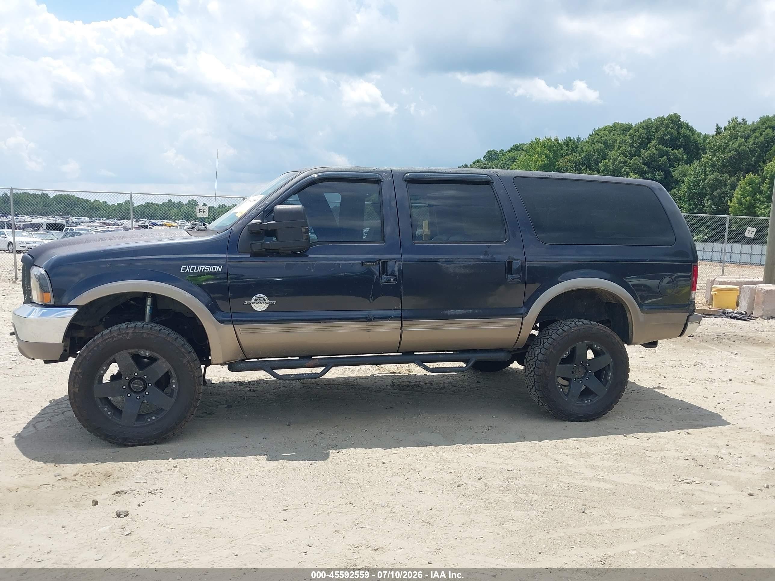 2001 Ford Excursion Limited Black vin: 1FMSU43F31EA48953