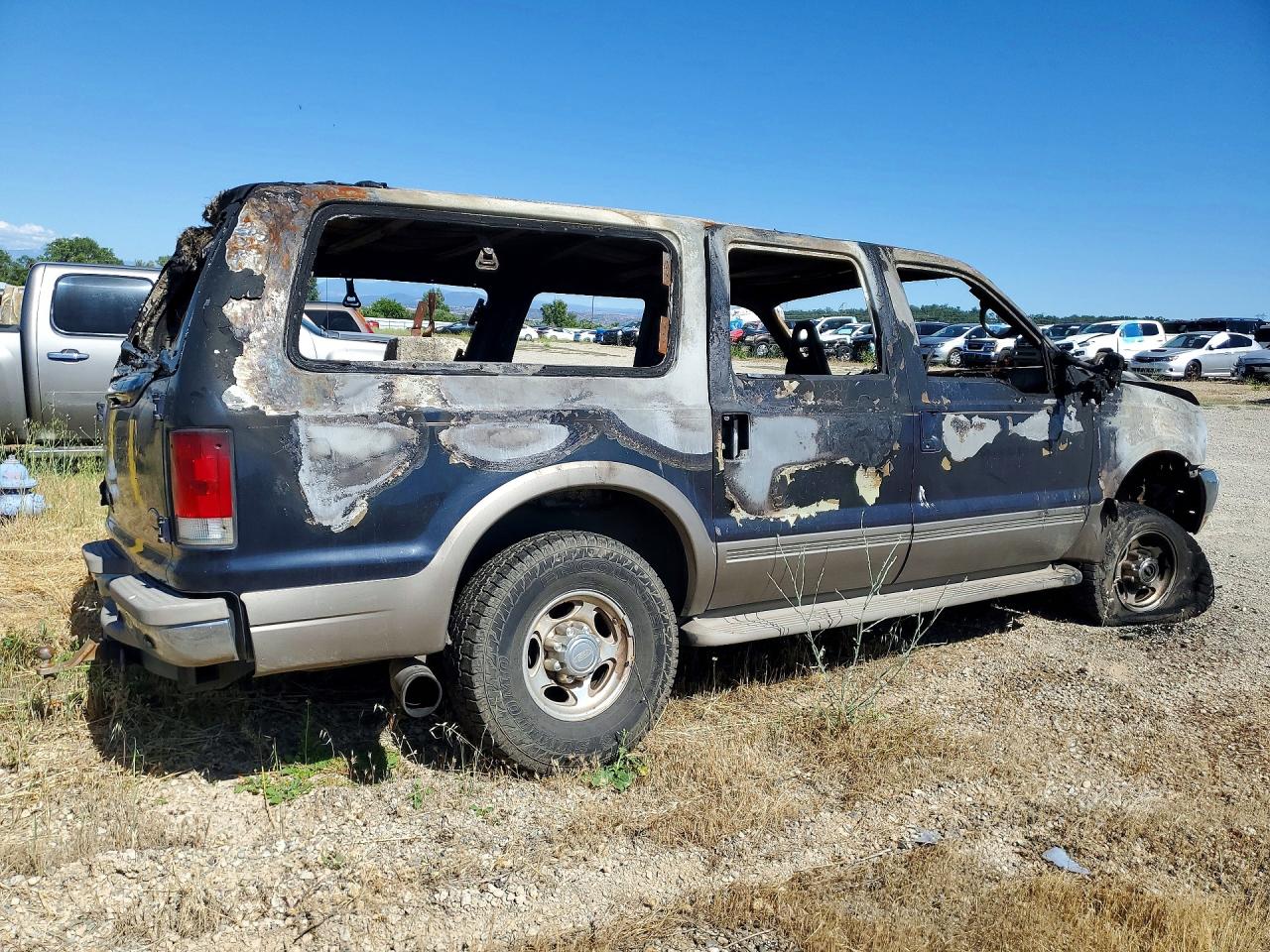 2001 Ford Excursion Limited Gray vin: 1FMSU43F31EA61850