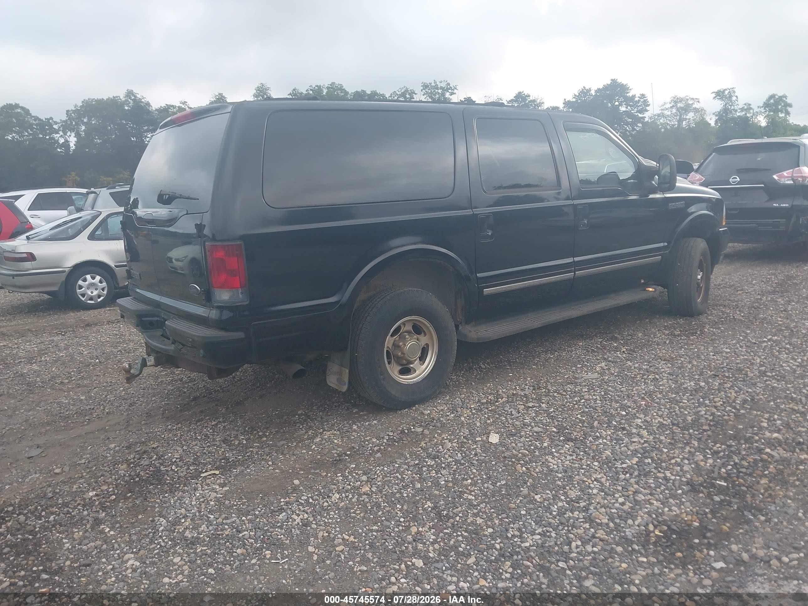 2002 Ford Excursion Limited Черный vin: 1FMSU43F32EB52599