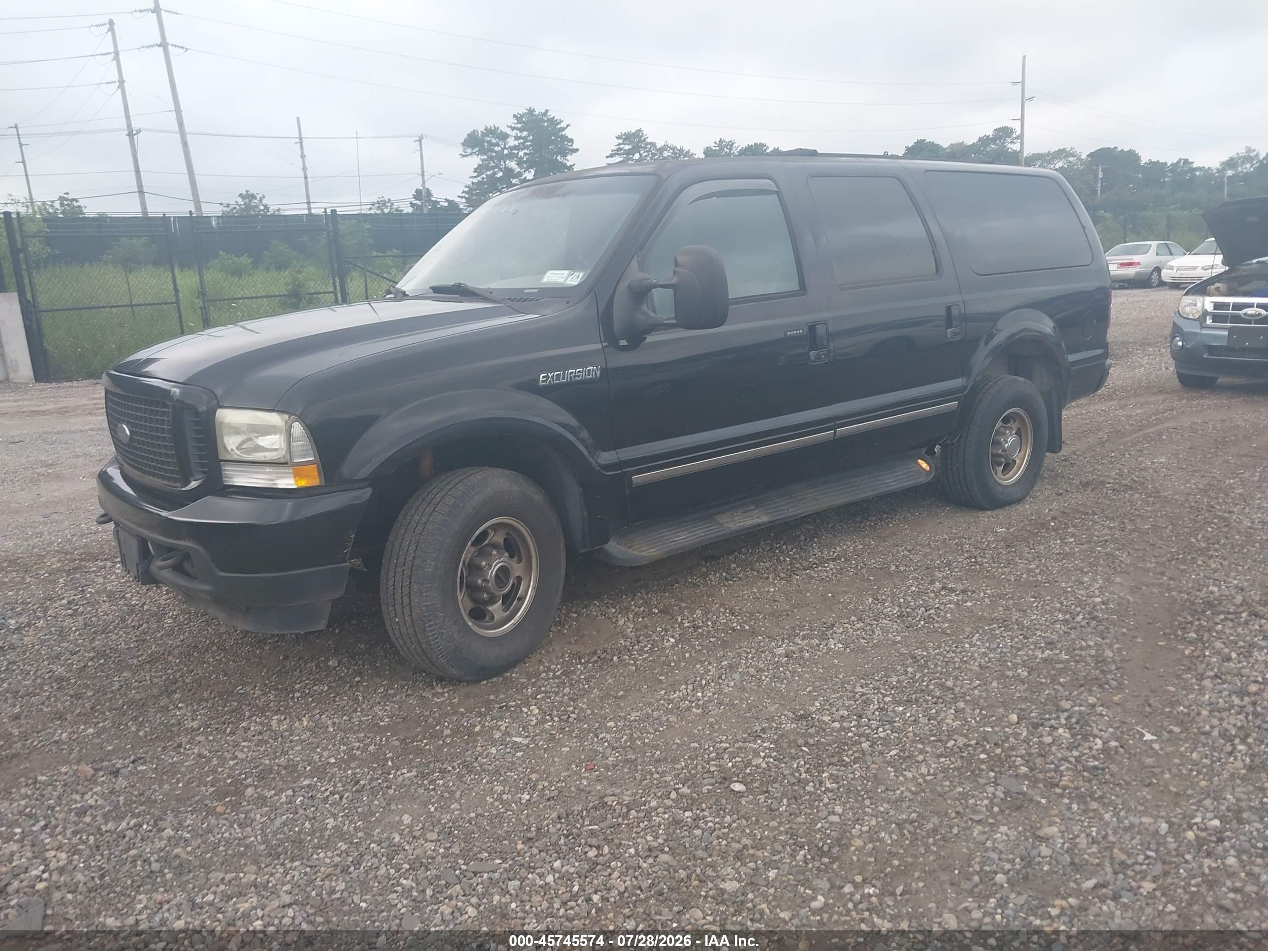2002 Ford Excursion Limited Черный vin: 1FMSU43F32EB52599