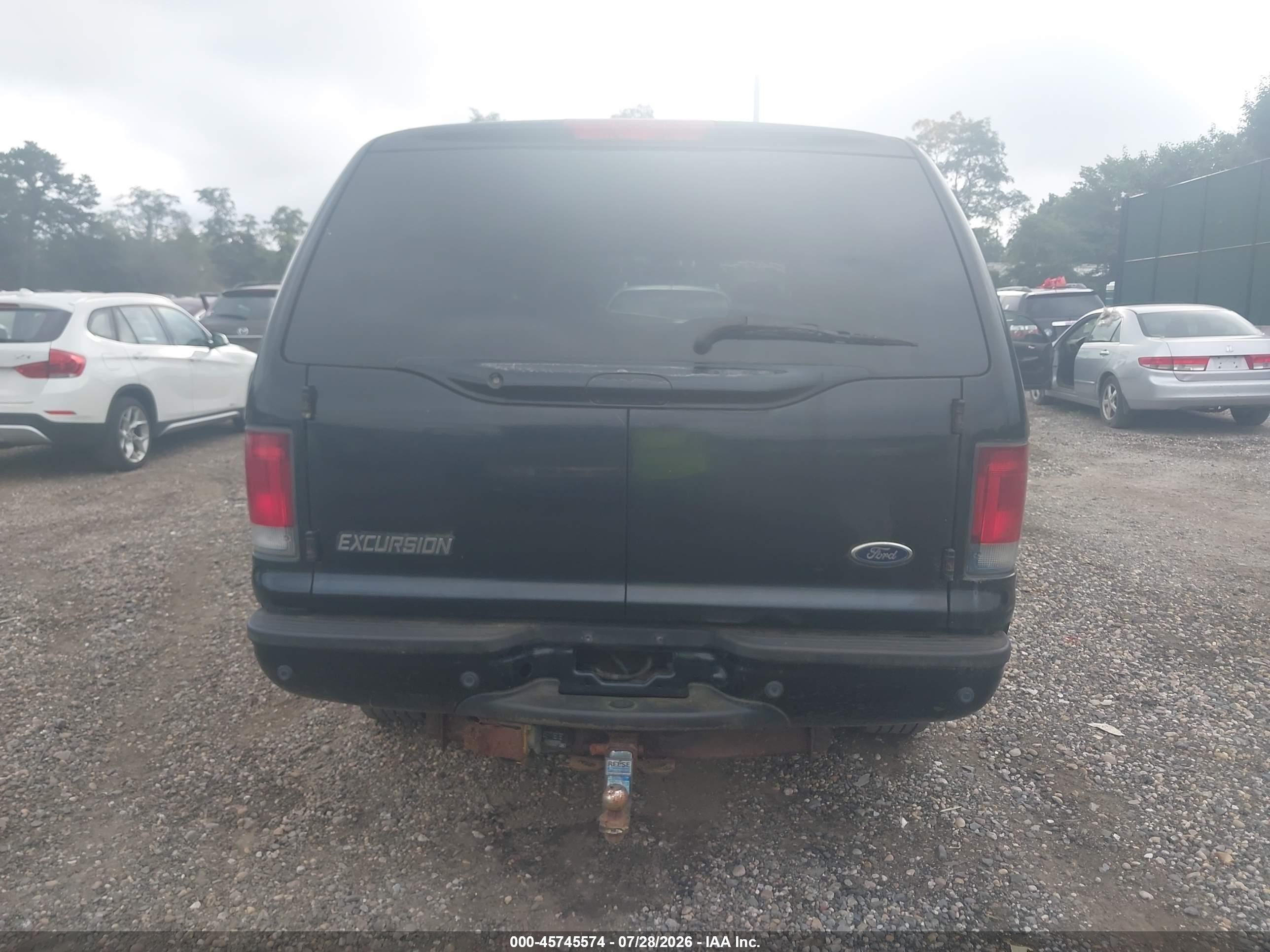 2002 Ford Excursion Limited Черный vin: 1FMSU43F32EB52599