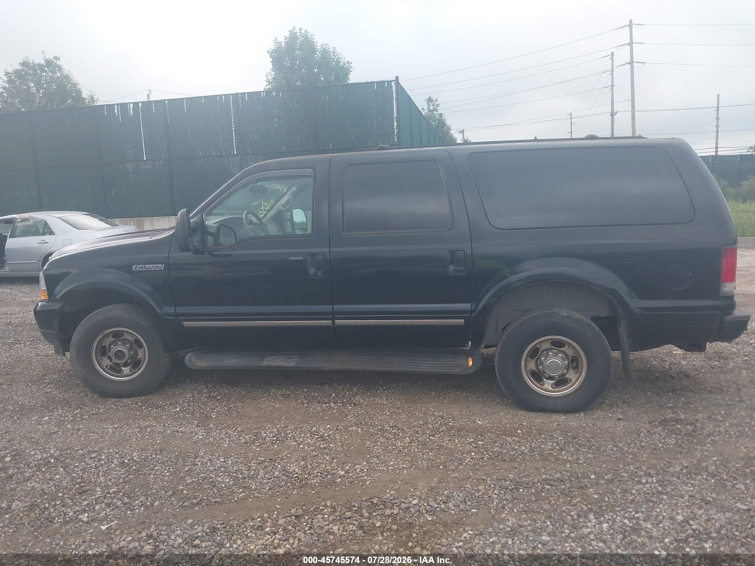 2002 Ford Excursion Limited Черный vin: 1FMSU43F32EB52599