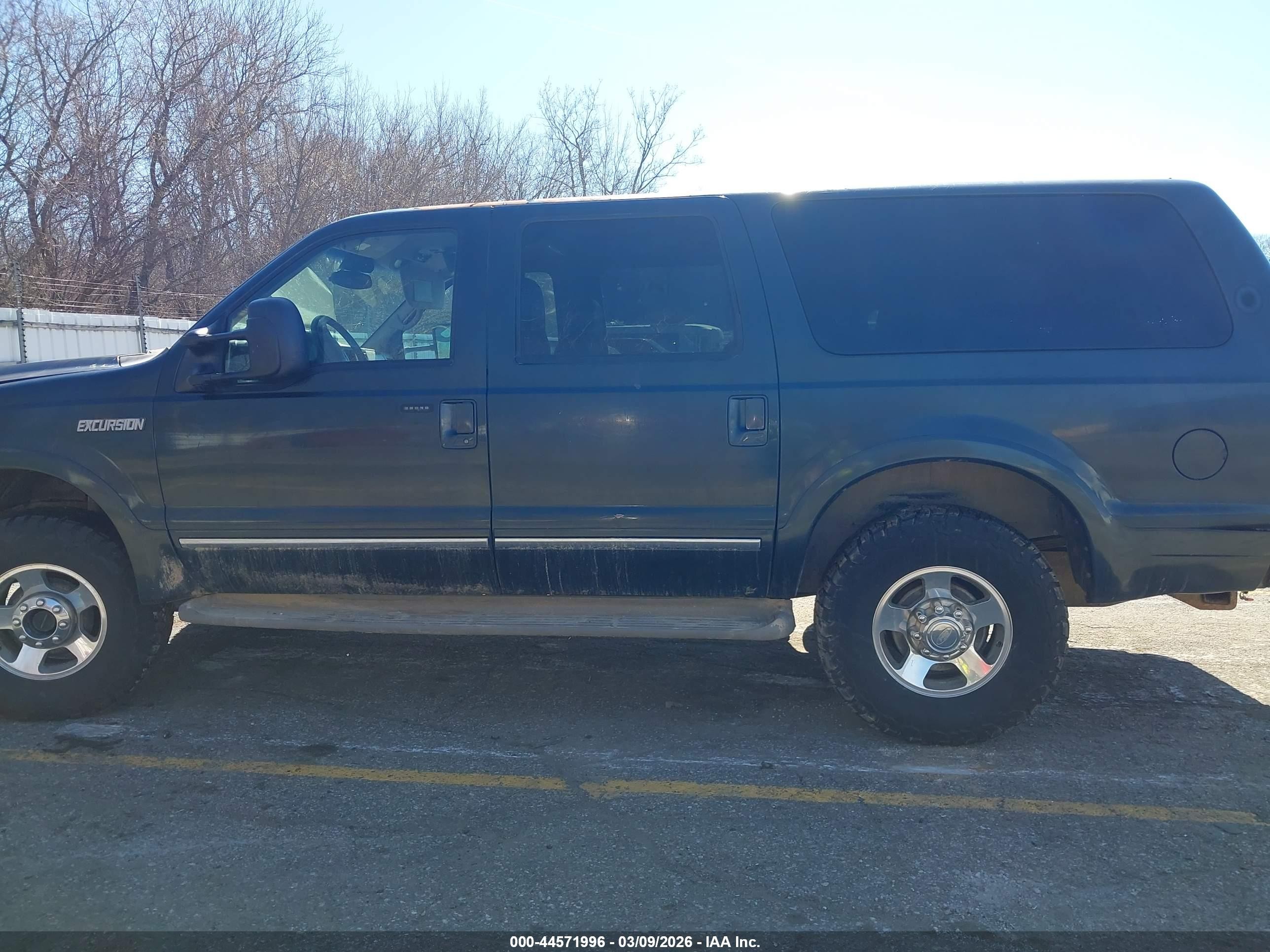 2002 Ford Excursion Limited Green vin: 1FMSU43F32EC14261